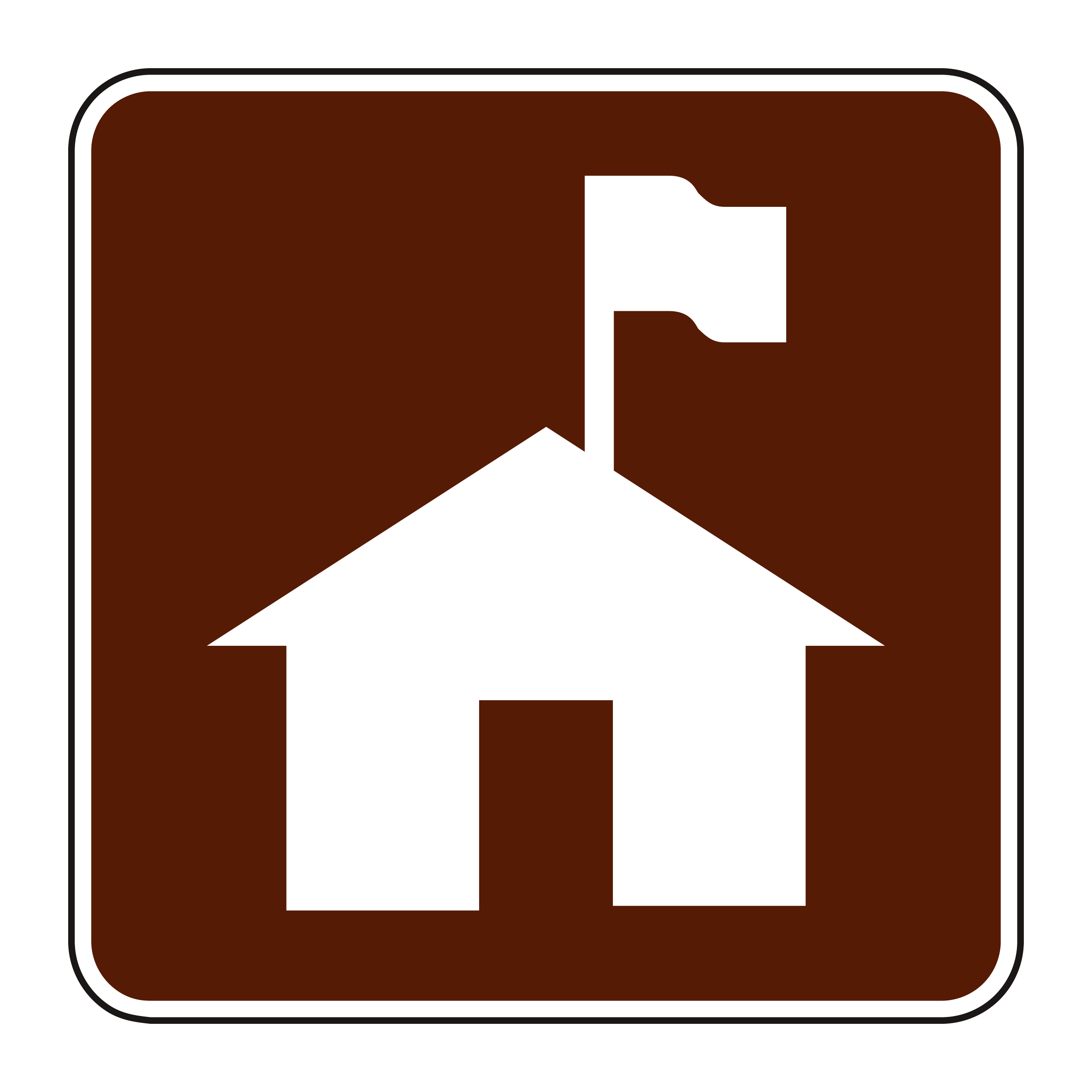 RS-015 Recreational & Cultural Interest Sign — official FHWA layout