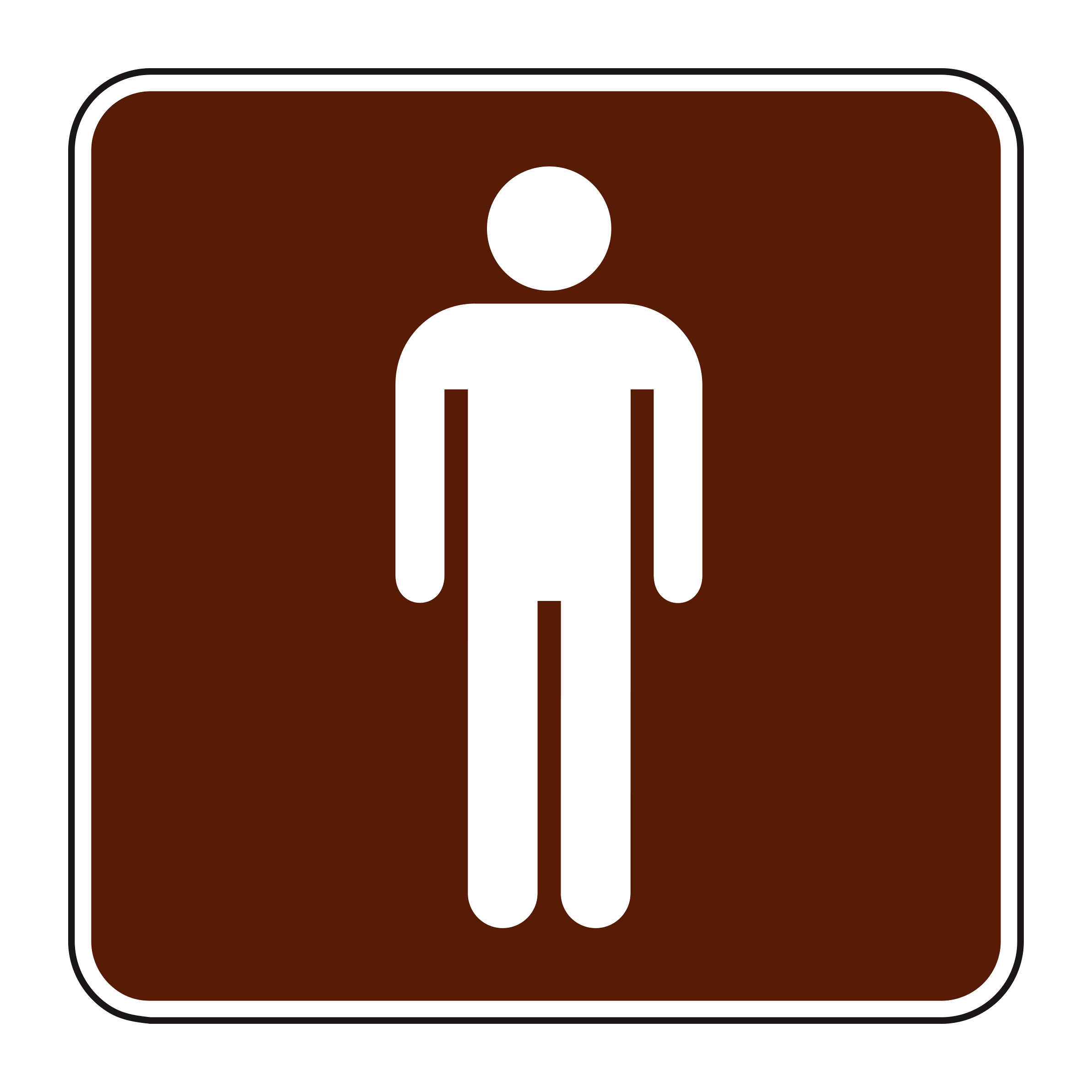 RS-021 Recreational & Cultural Interest Sign — official FHWA layout