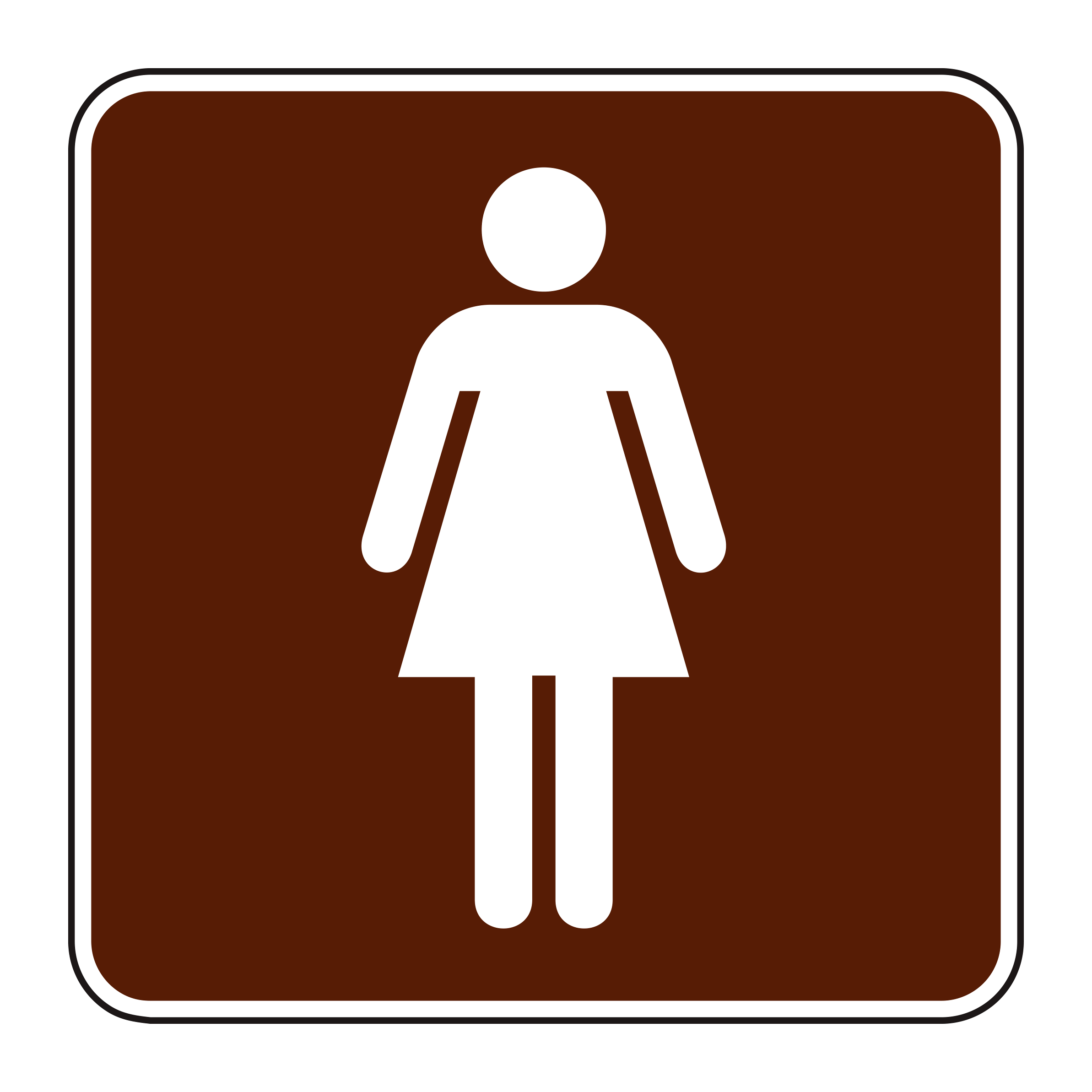 RS-023 Recreational & Cultural Interest Sign — official FHWA layout