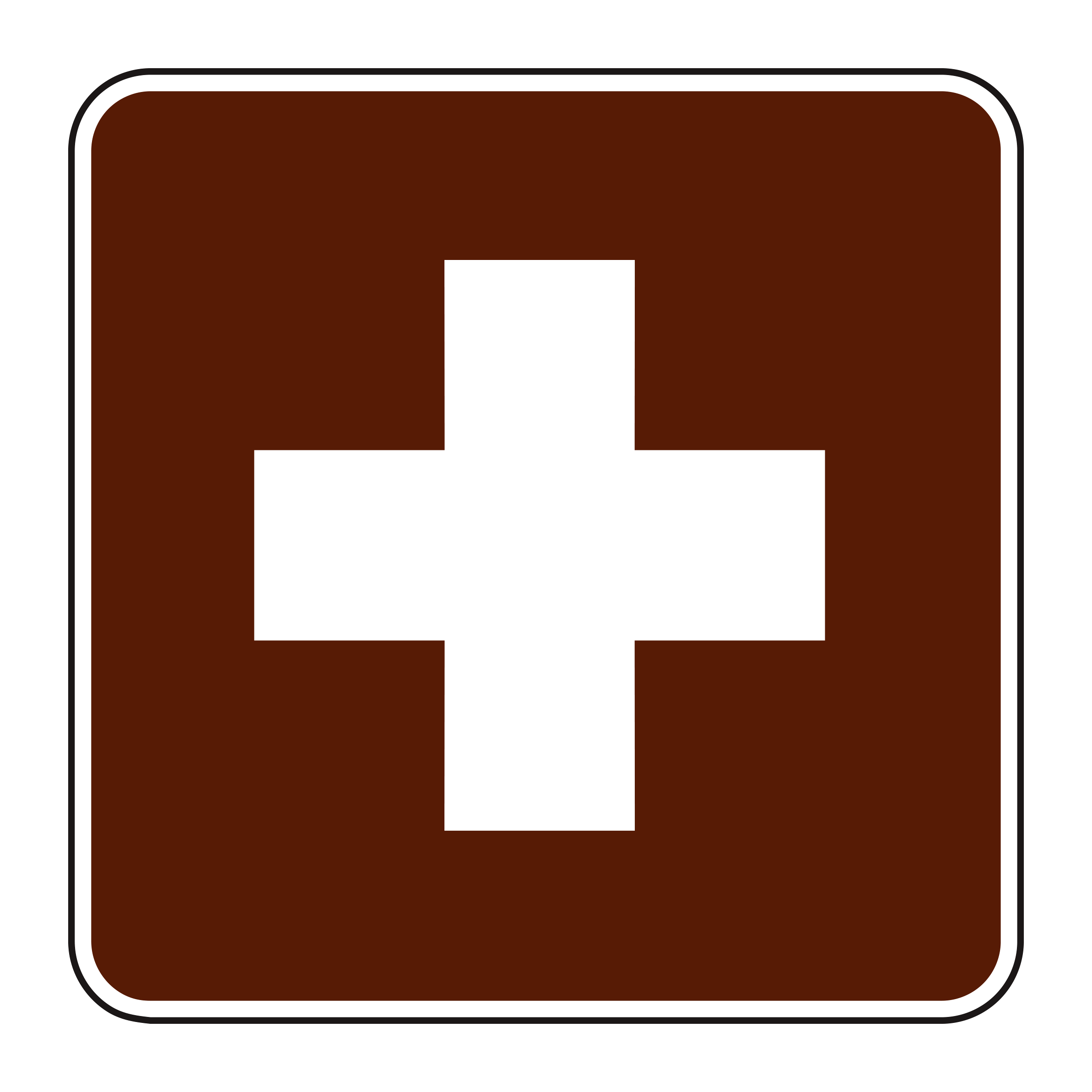 RS-024 Recreational & Cultural Interest Sign — official FHWA layout