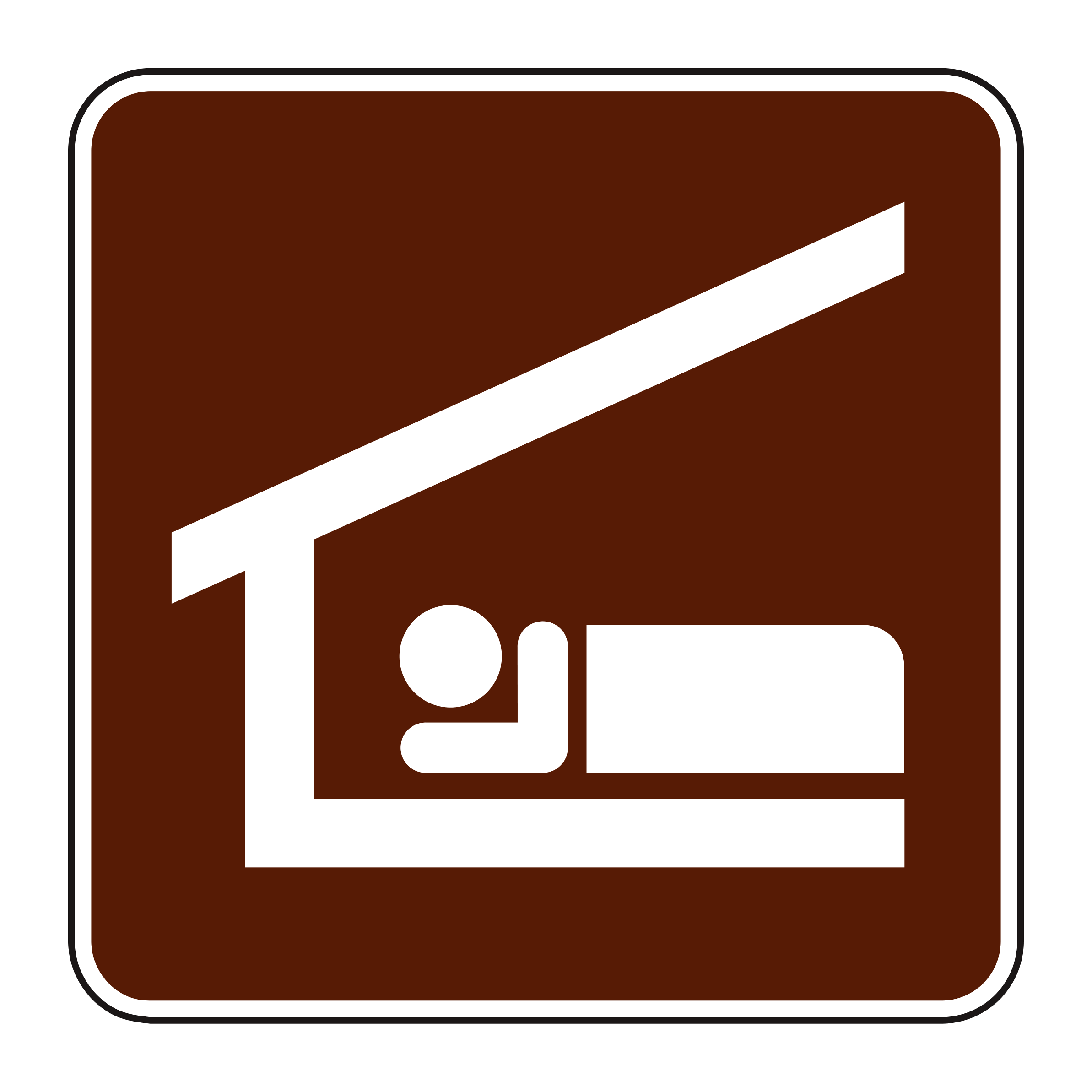 RS-037 Recreational & Cultural Interest Sign — official FHWA layout