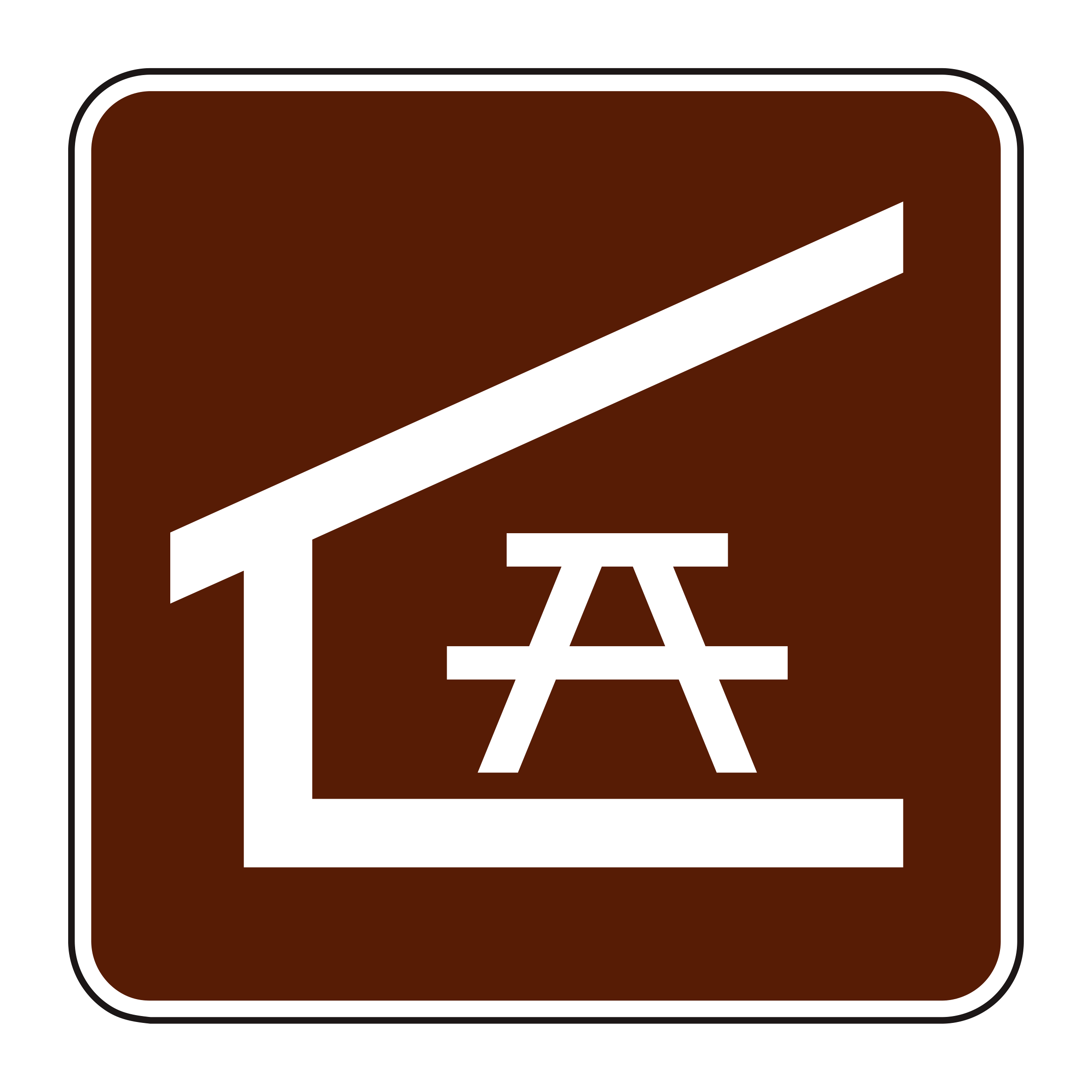 RS-039 Recreational & Cultural Interest Sign — official FHWA layout