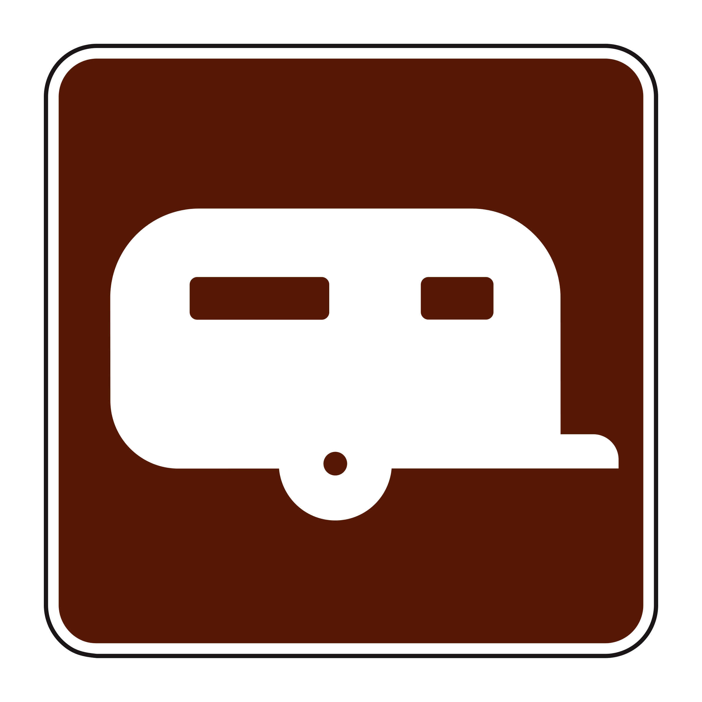 RS-040 Recreational & Cultural Interest Sign — official FHWA layout