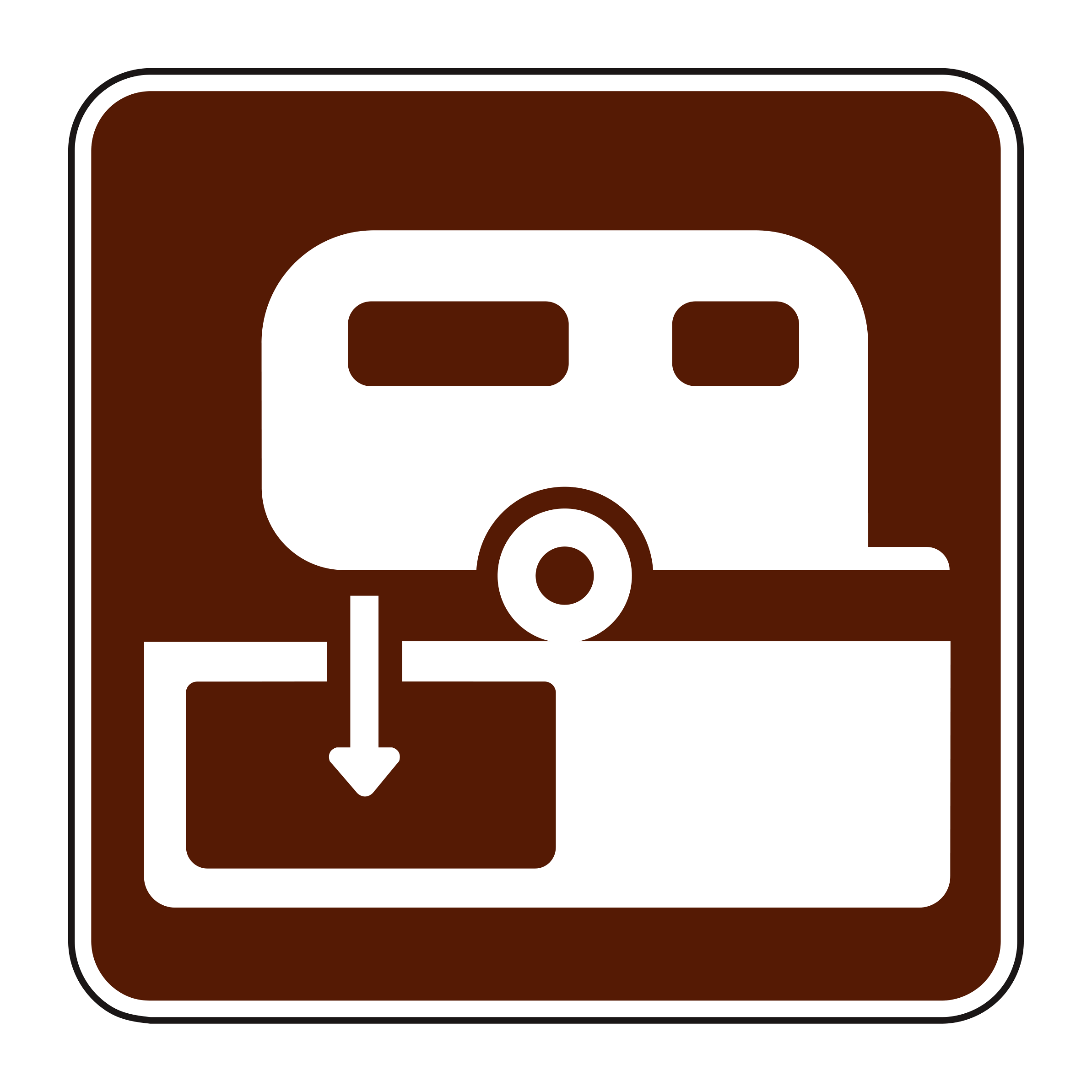 RS-041 Recreational & Cultural Interest Sign — official FHWA layout