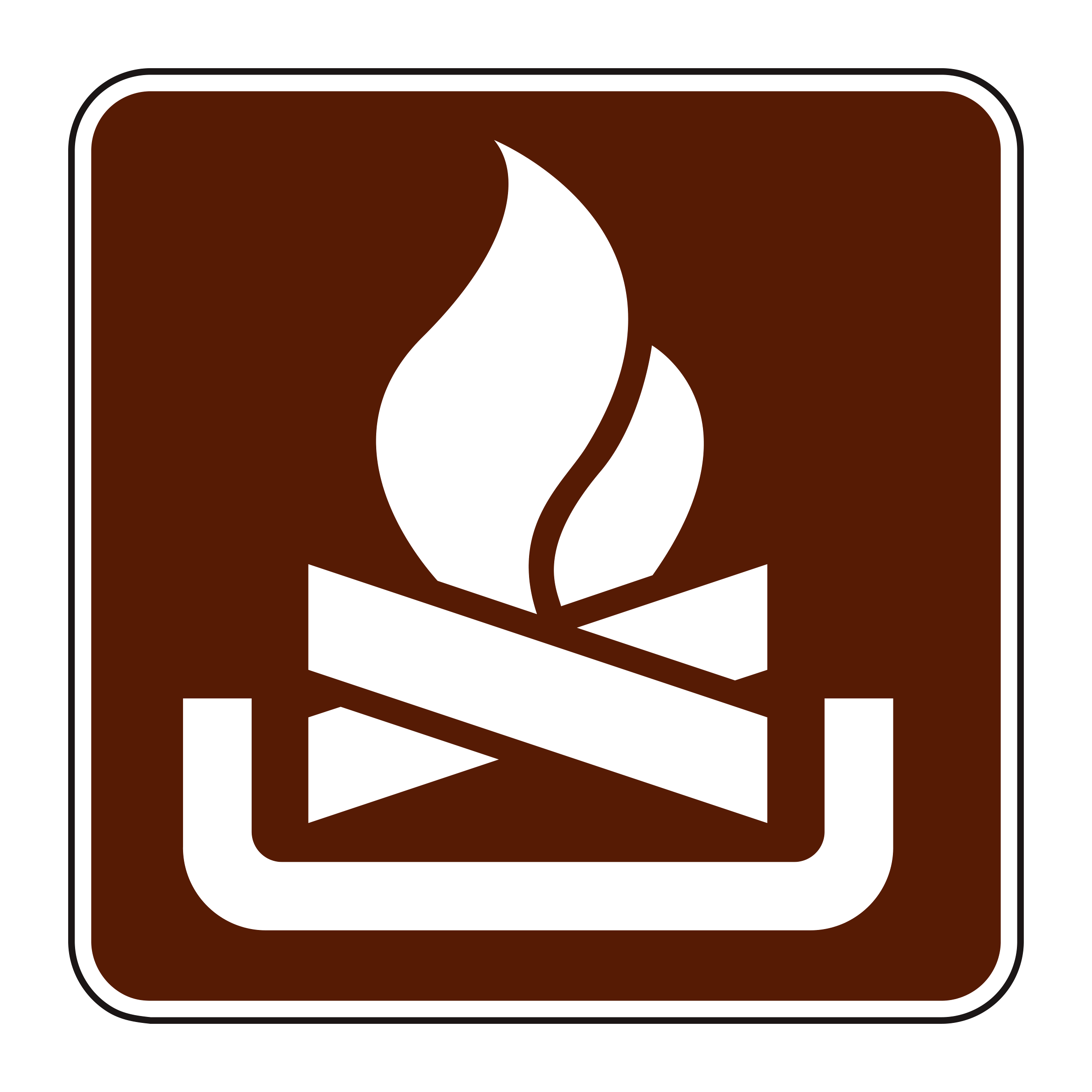 RS-042 Recreational & Cultural Interest Sign — official FHWA layout