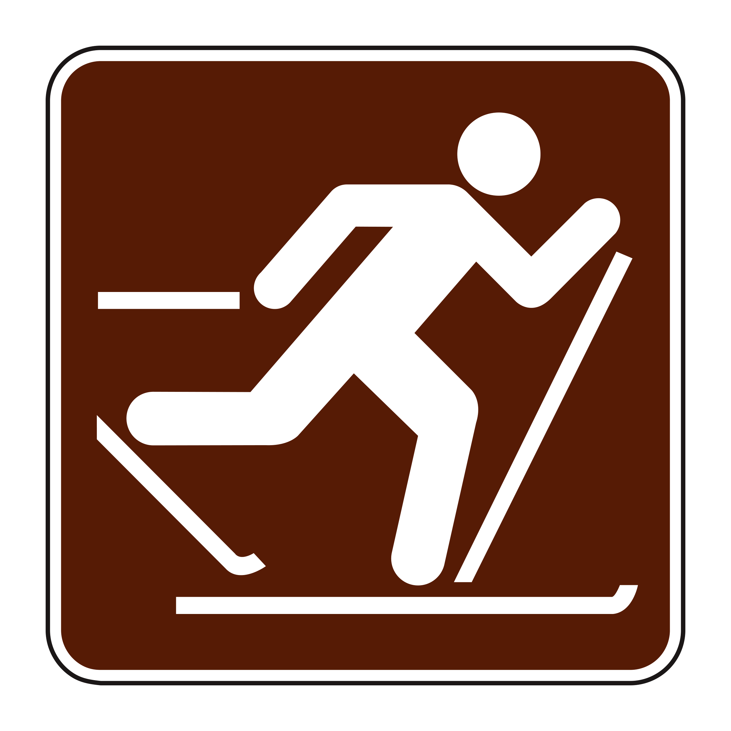 RS-046 Recreational & Cultural Interest Sign — official FHWA layout
