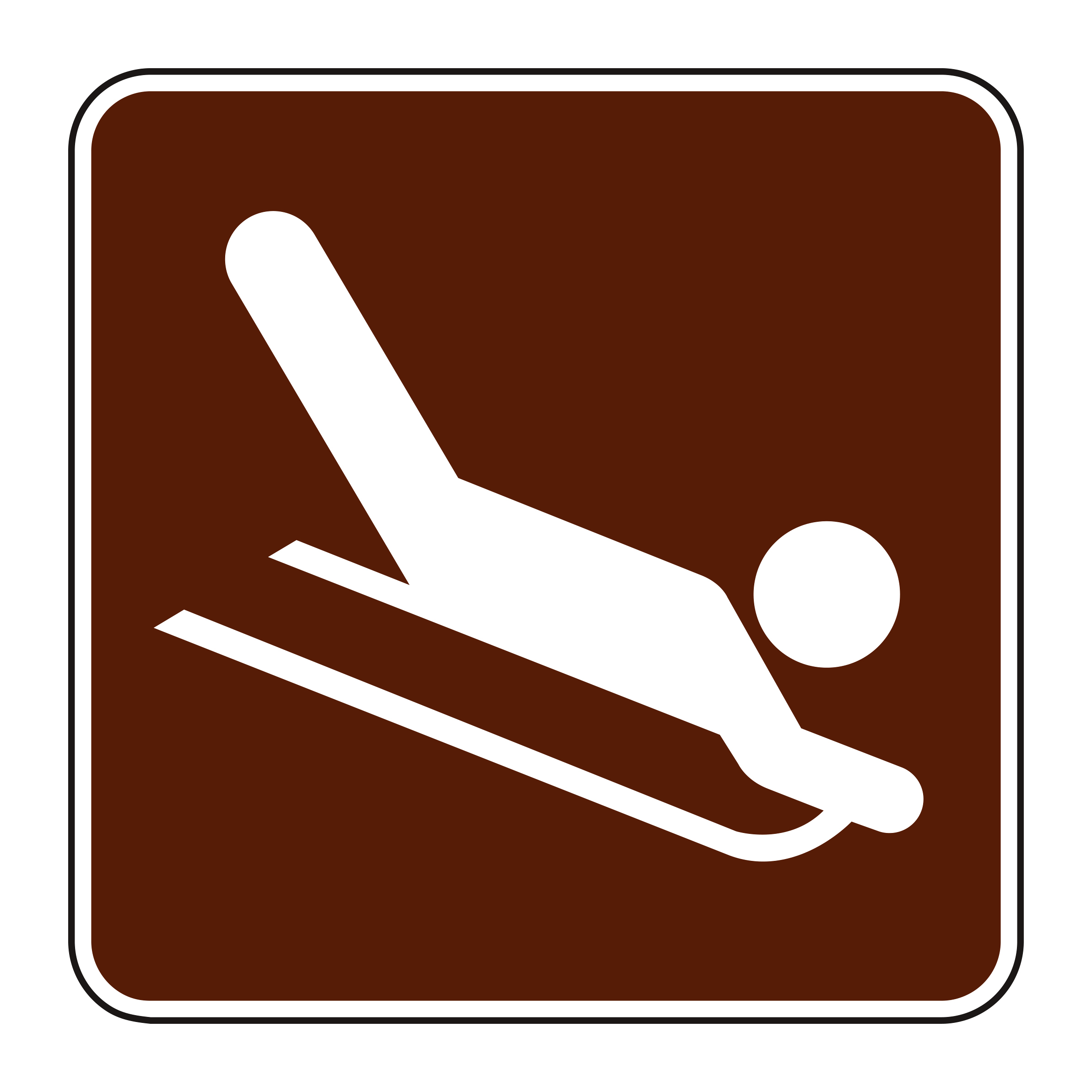 RS-049 Recreational & Cultural Interest Sign — official FHWA layout