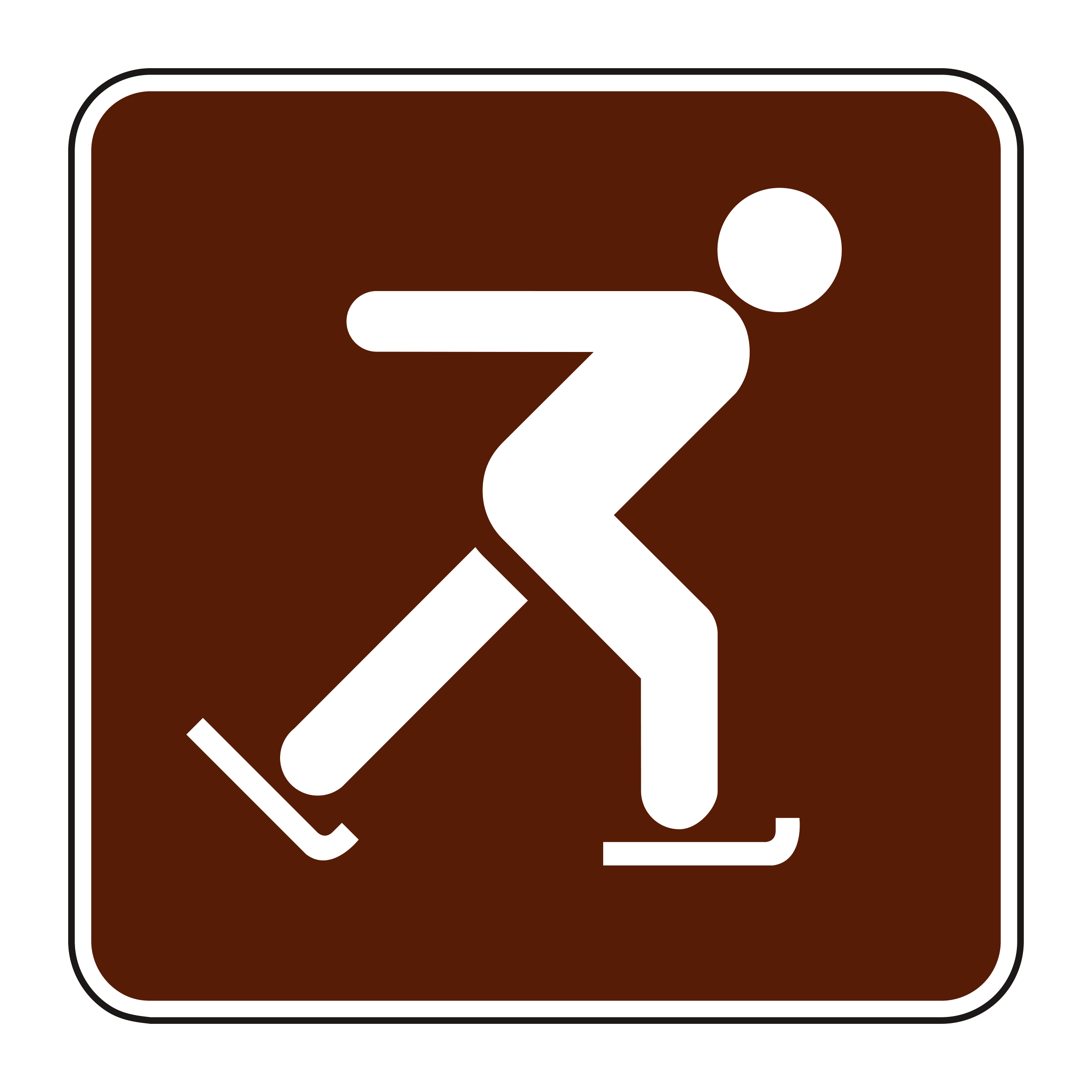 RS-050 Recreational & Cultural Interest Sign — official FHWA layout