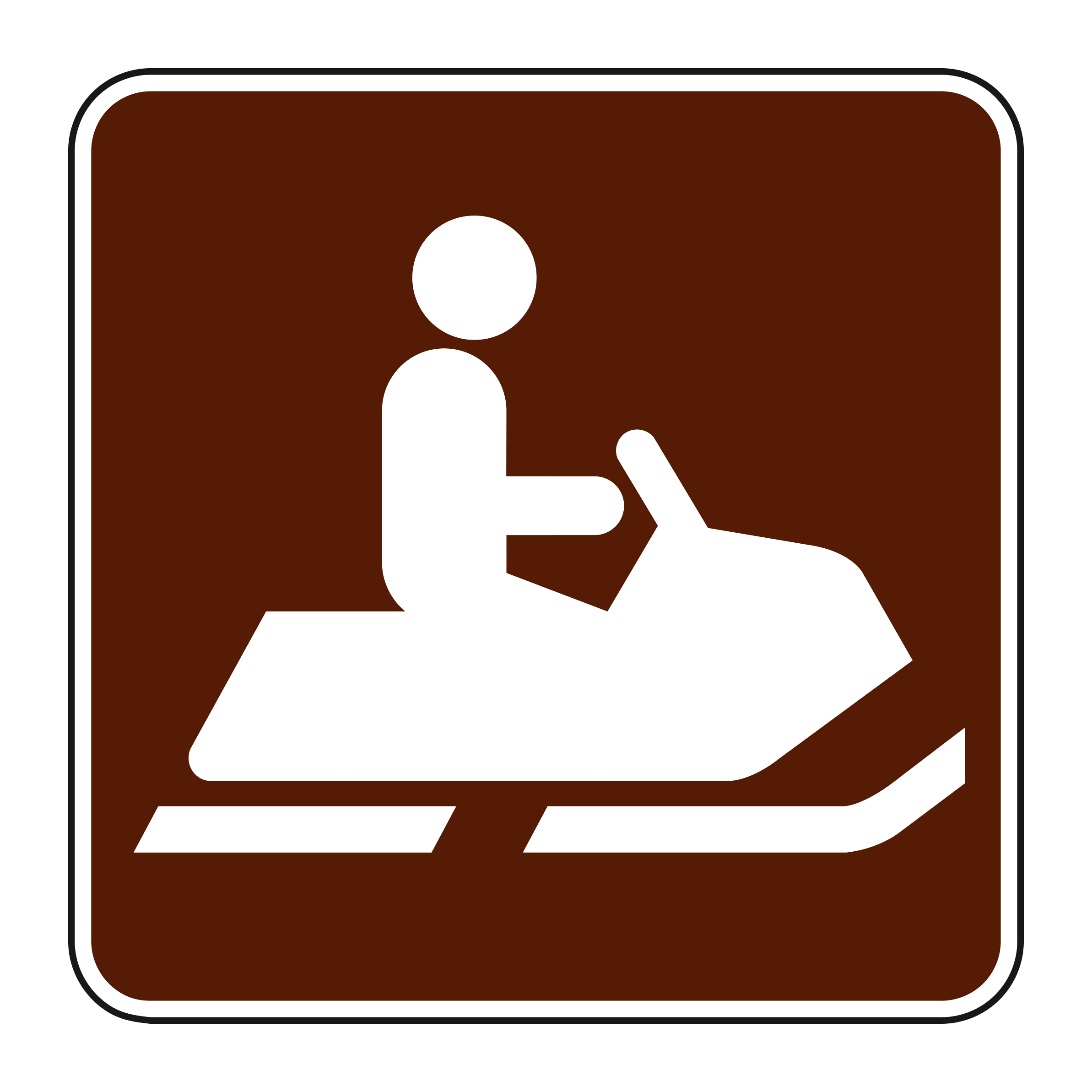 RS-052 Recreational & Cultural Interest Sign — official FHWA layout