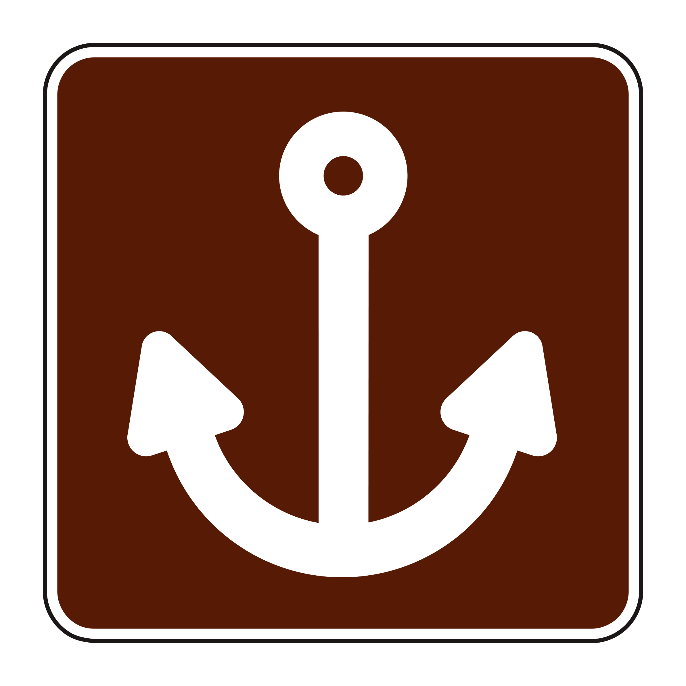 RS-053 Recreational & Cultural Interest Sign — official FHWA layout