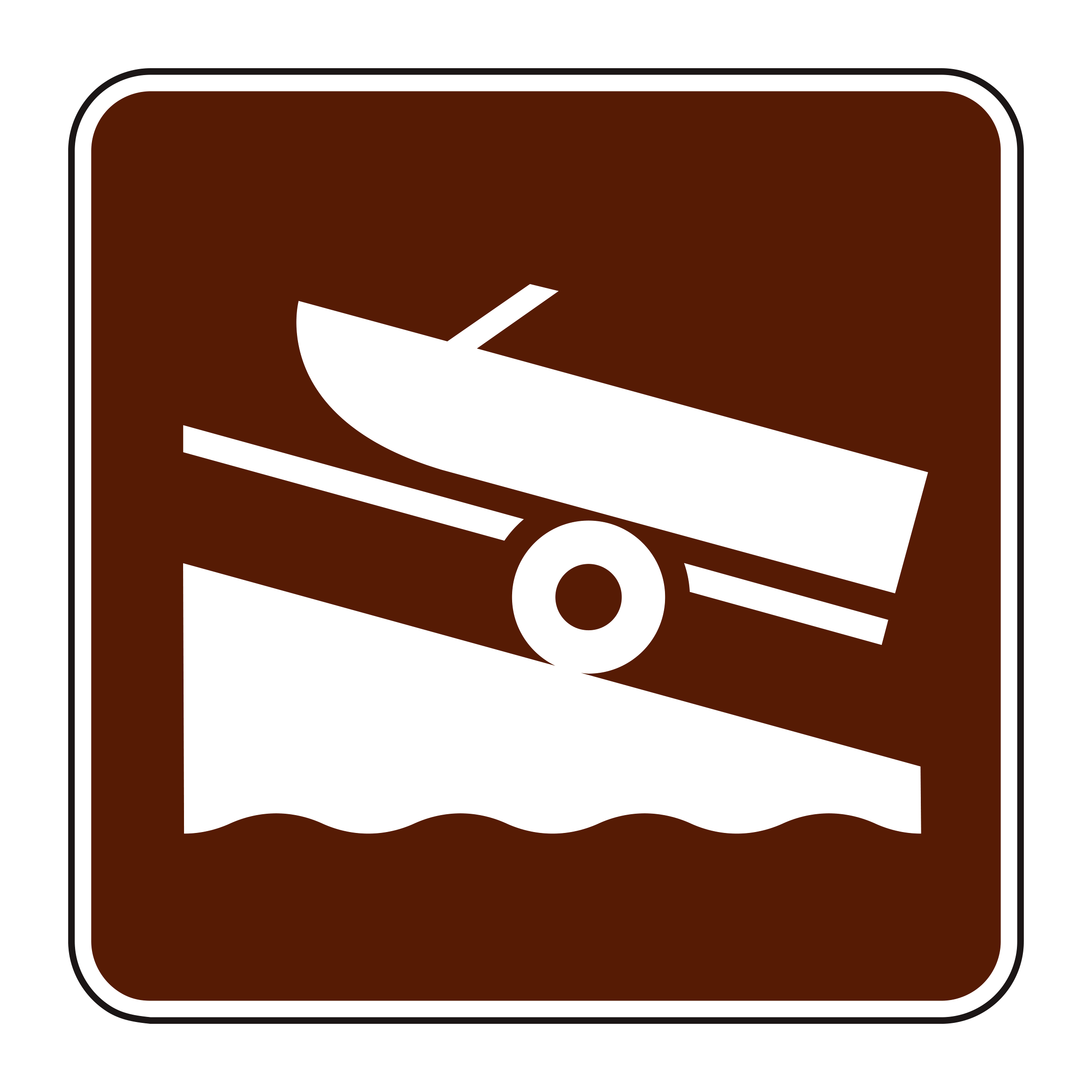 RS-054 Recreational & Cultural Interest Sign — official FHWA layout