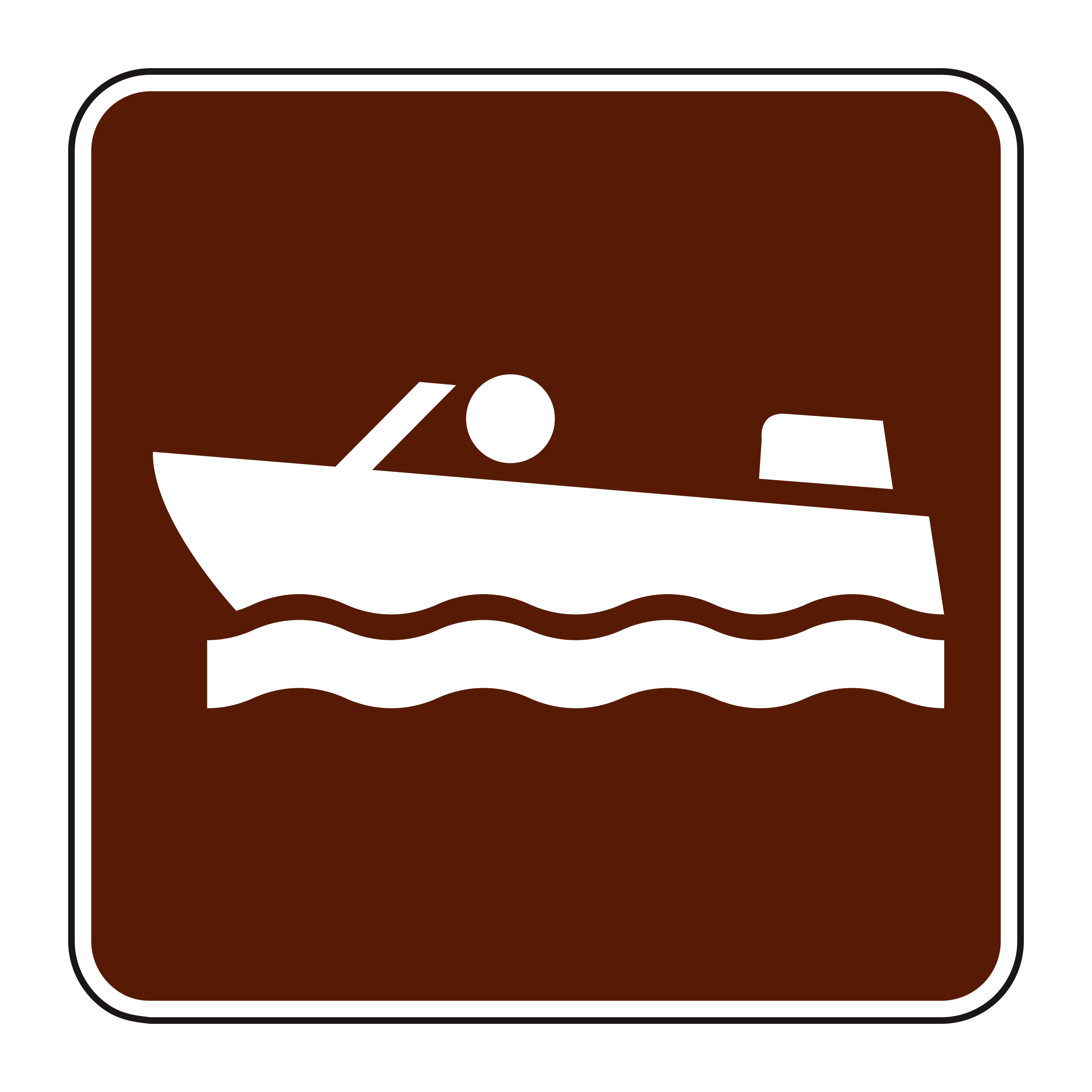 RS-055 Recreational & Cultural Interest Sign — official FHWA layout