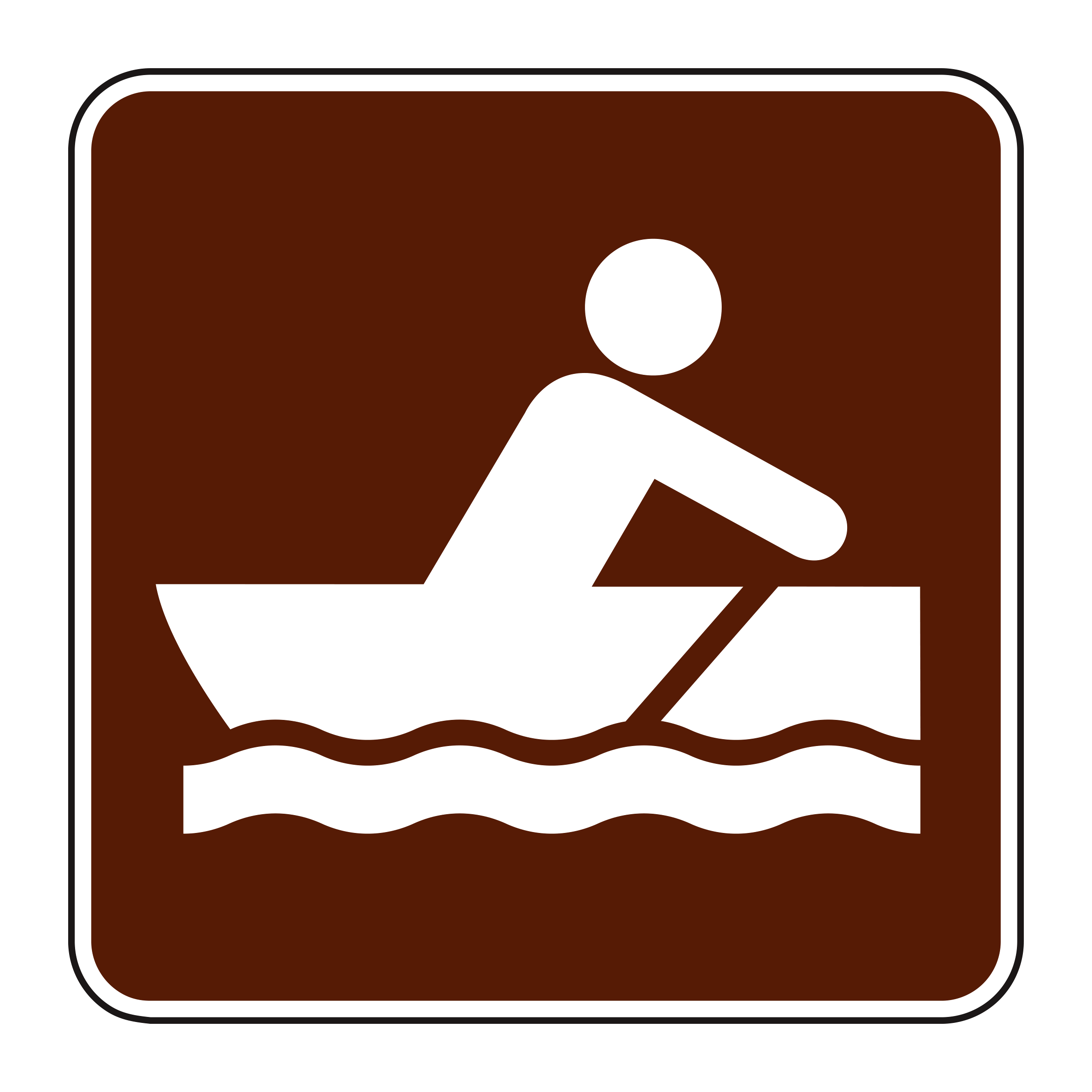 RS-057 Recreational & Cultural Interest Sign — official FHWA layout