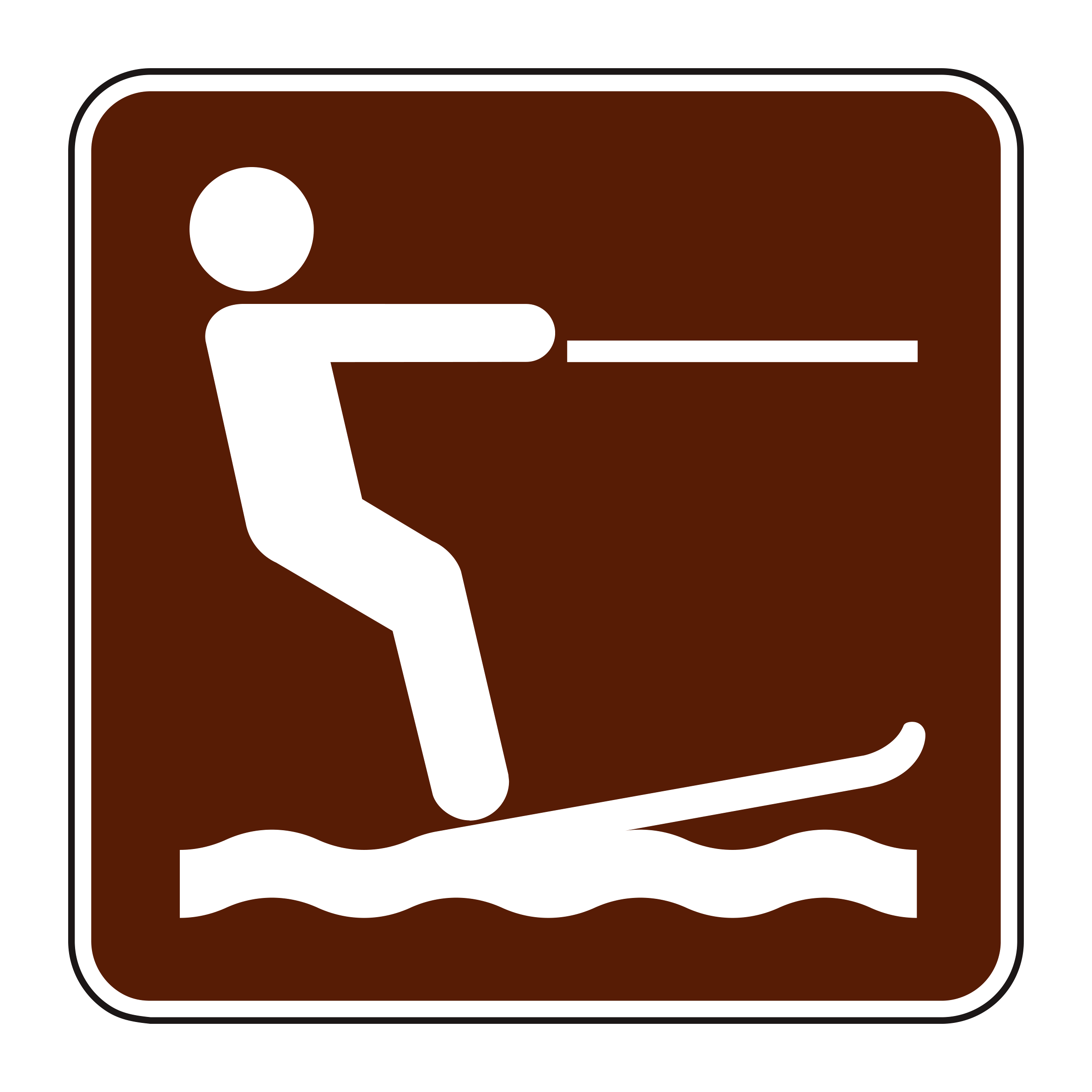 RS-058 Recreational & Cultural Interest Sign — official FHWA layout