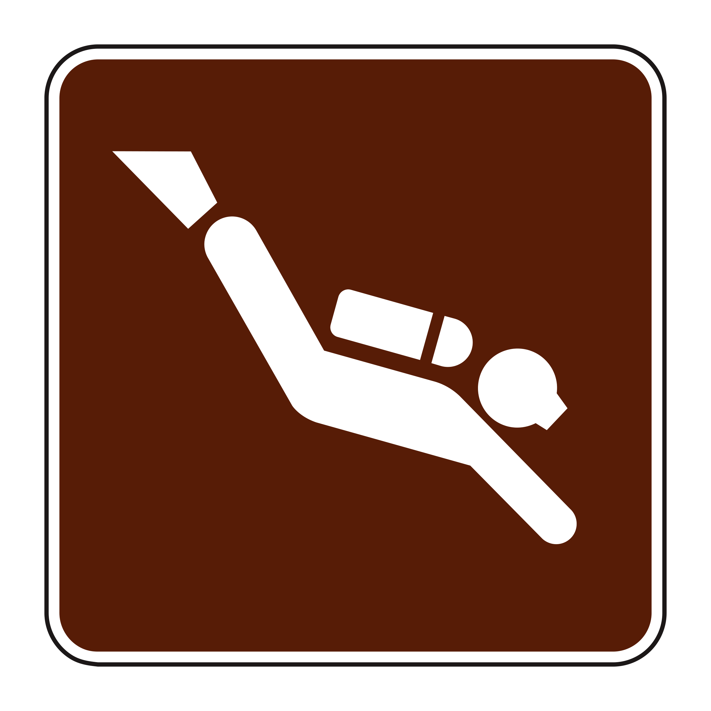 RS-060 Recreational & Cultural Interest Sign — official FHWA layout