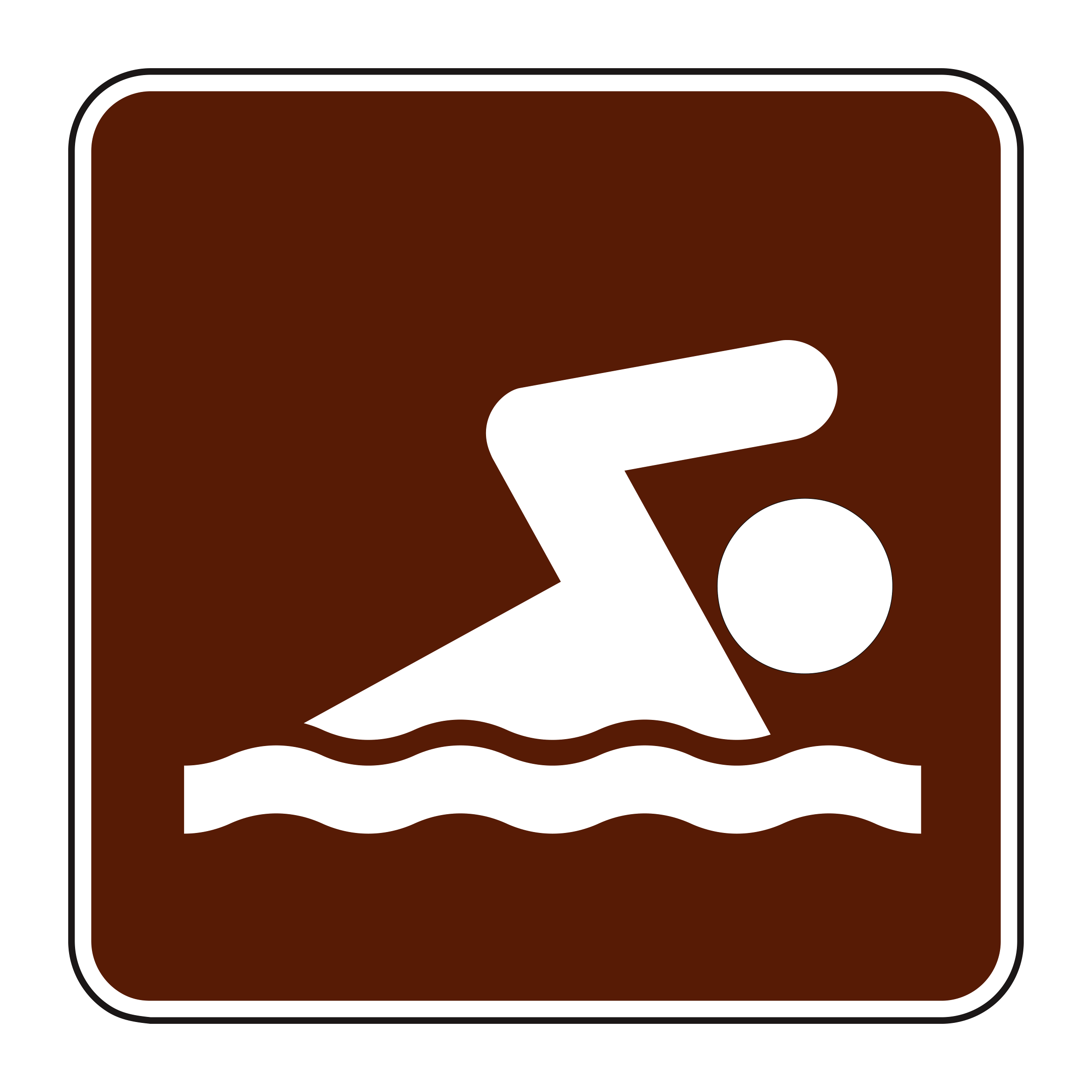 RS-061 Recreational & Cultural Interest Sign — official FHWA layout