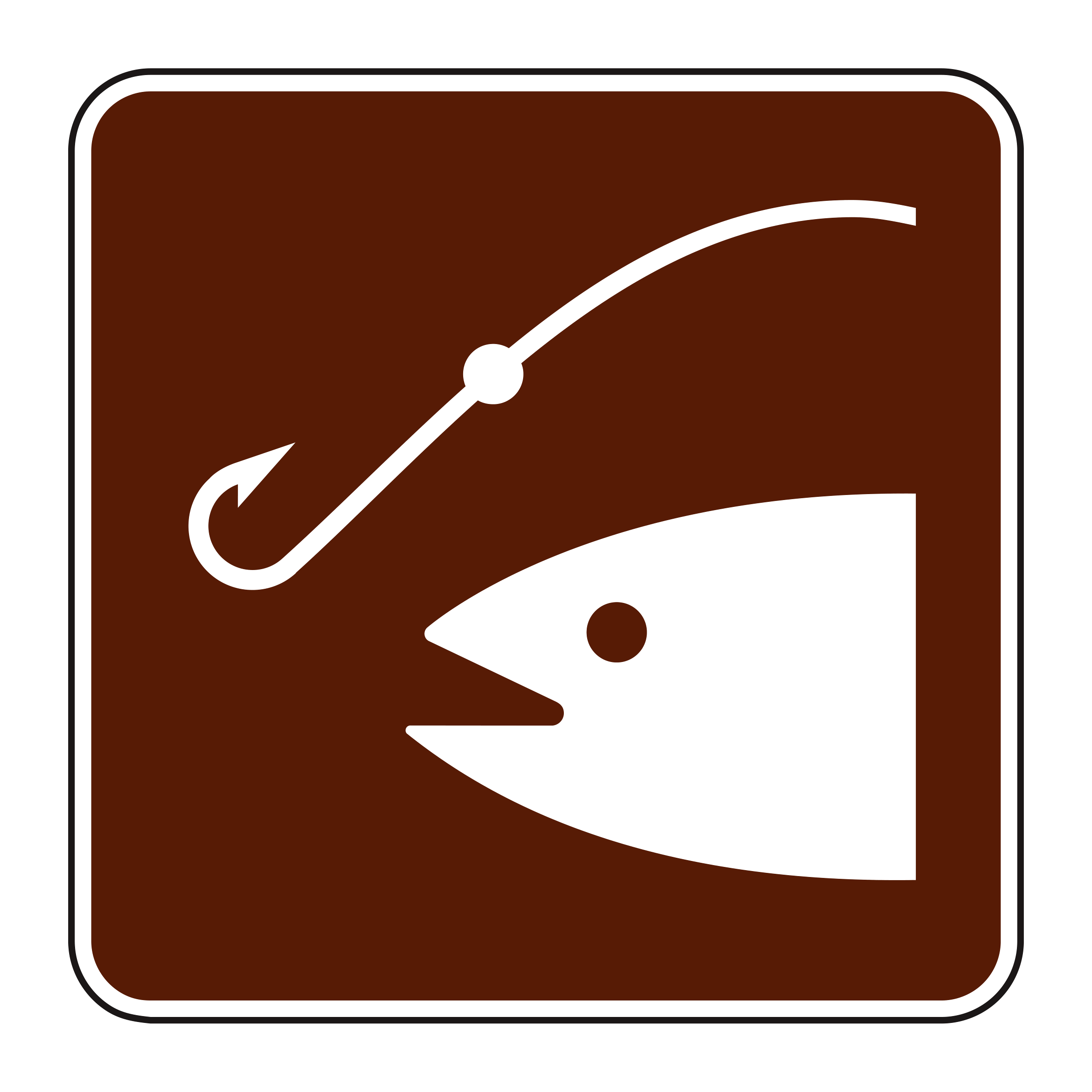 RS-063 Recreational & Cultural Interest Sign — official FHWA layout