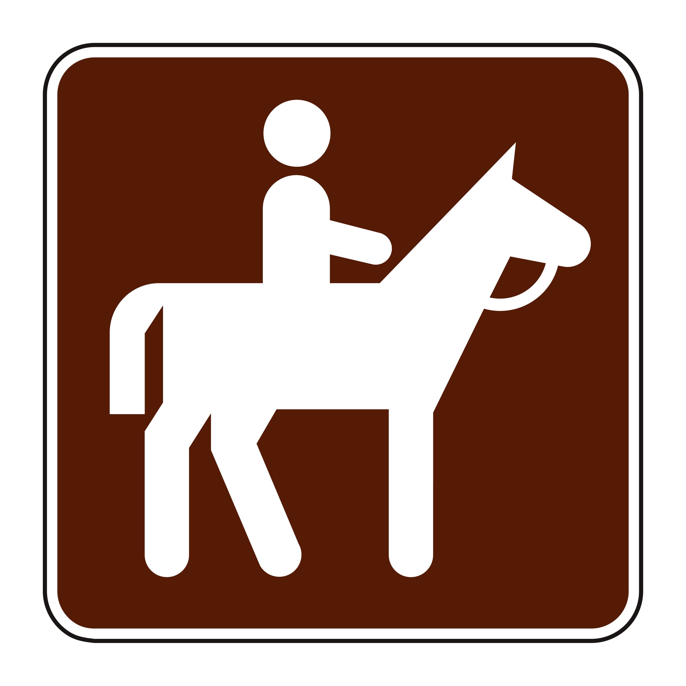 RS-064 Recreational & Cultural Interest Sign — official FHWA layout