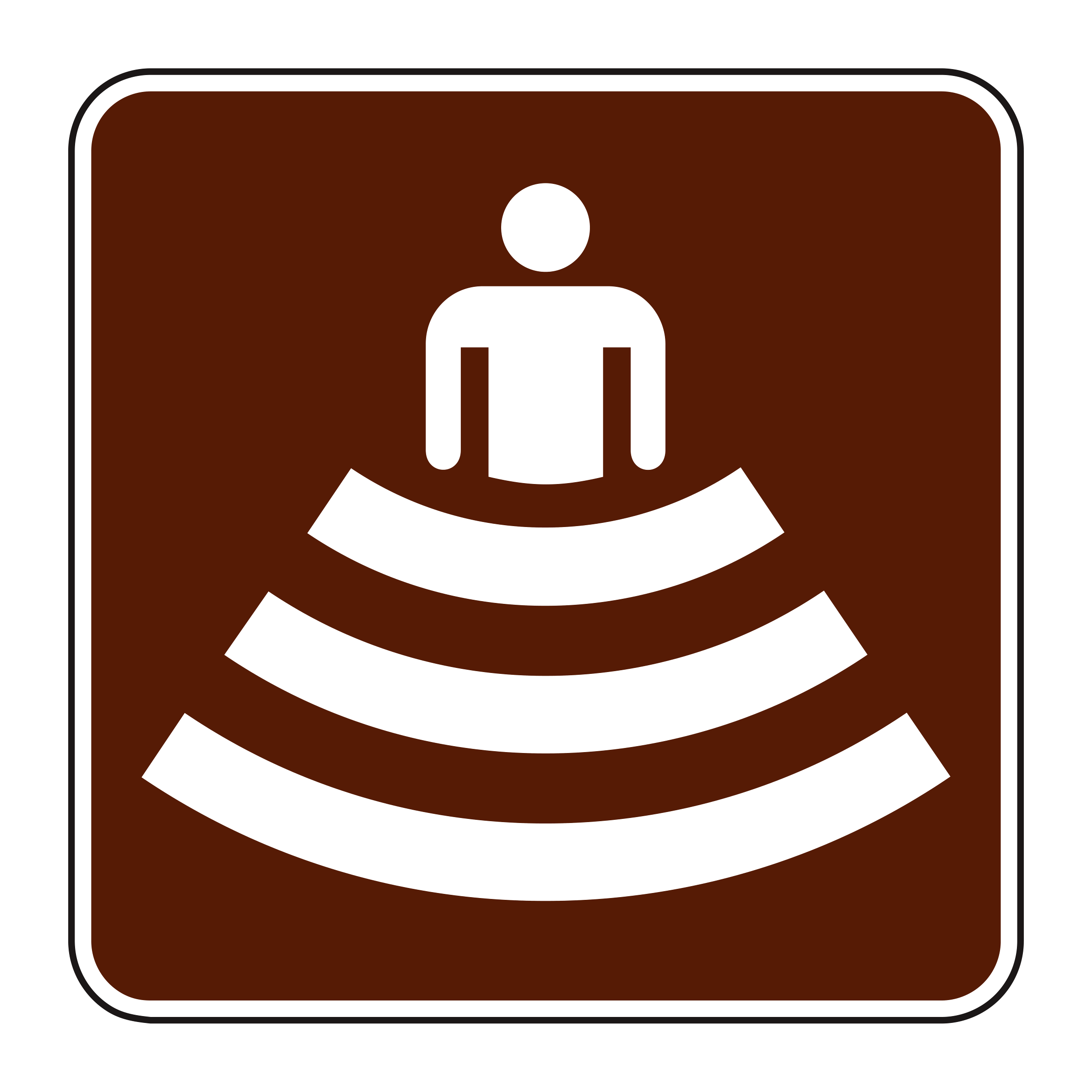 RS-070 Recreational & Cultural Interest Sign — official FHWA layout