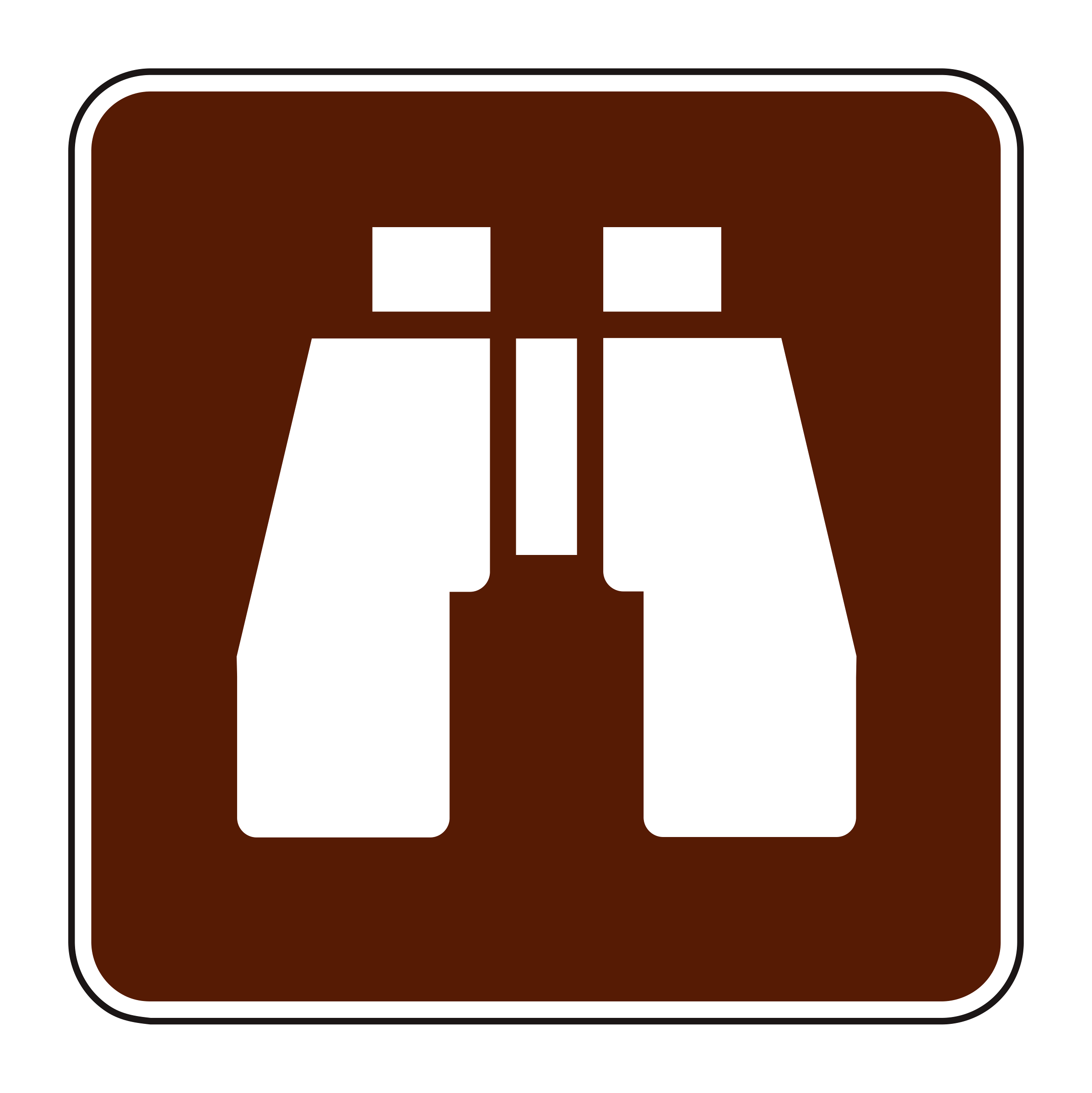 RS-076 Recreational & Cultural Interest Sign — official FHWA layout