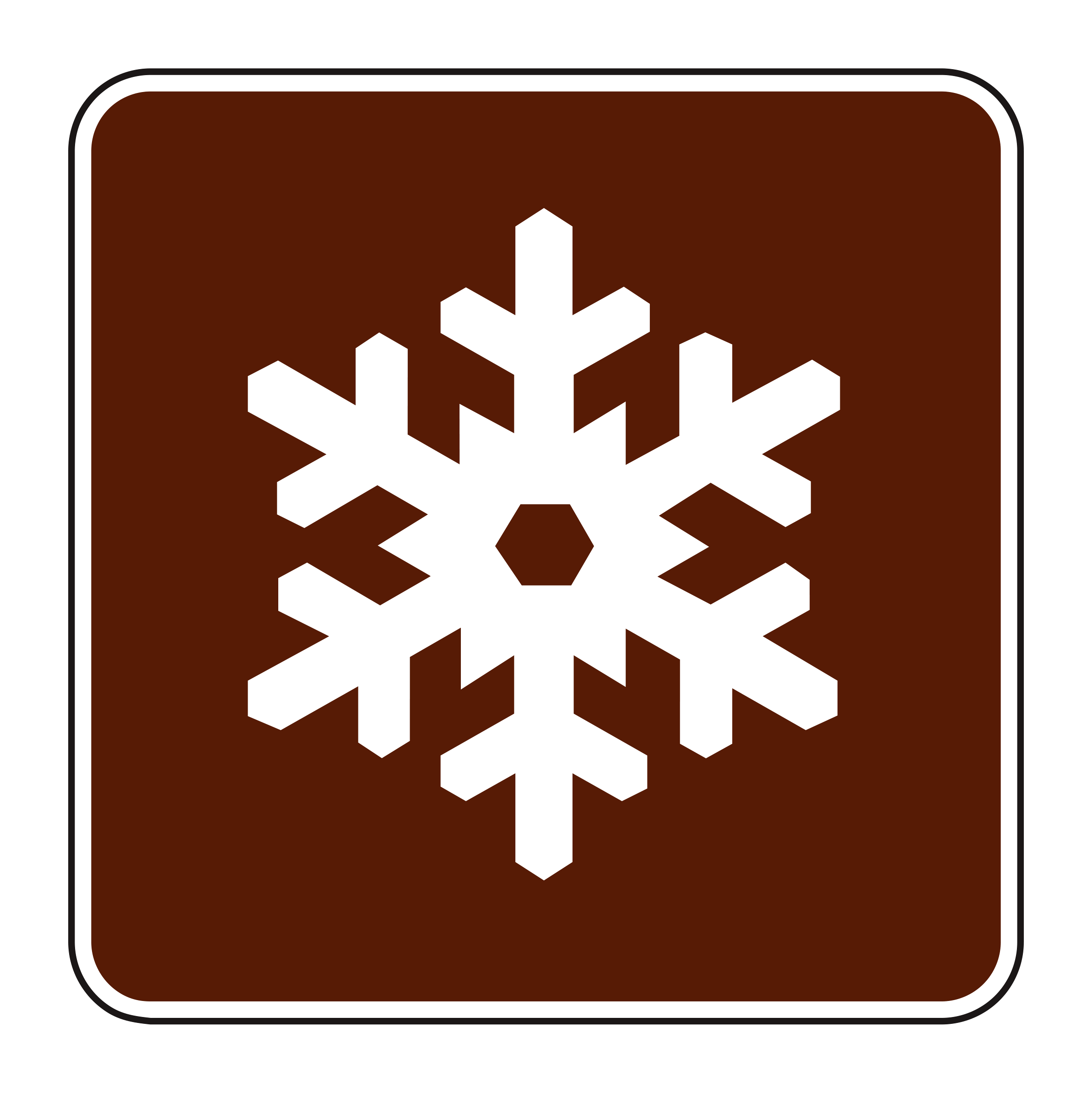 RS-077 Recreational & Cultural Interest Sign — official FHWA layout