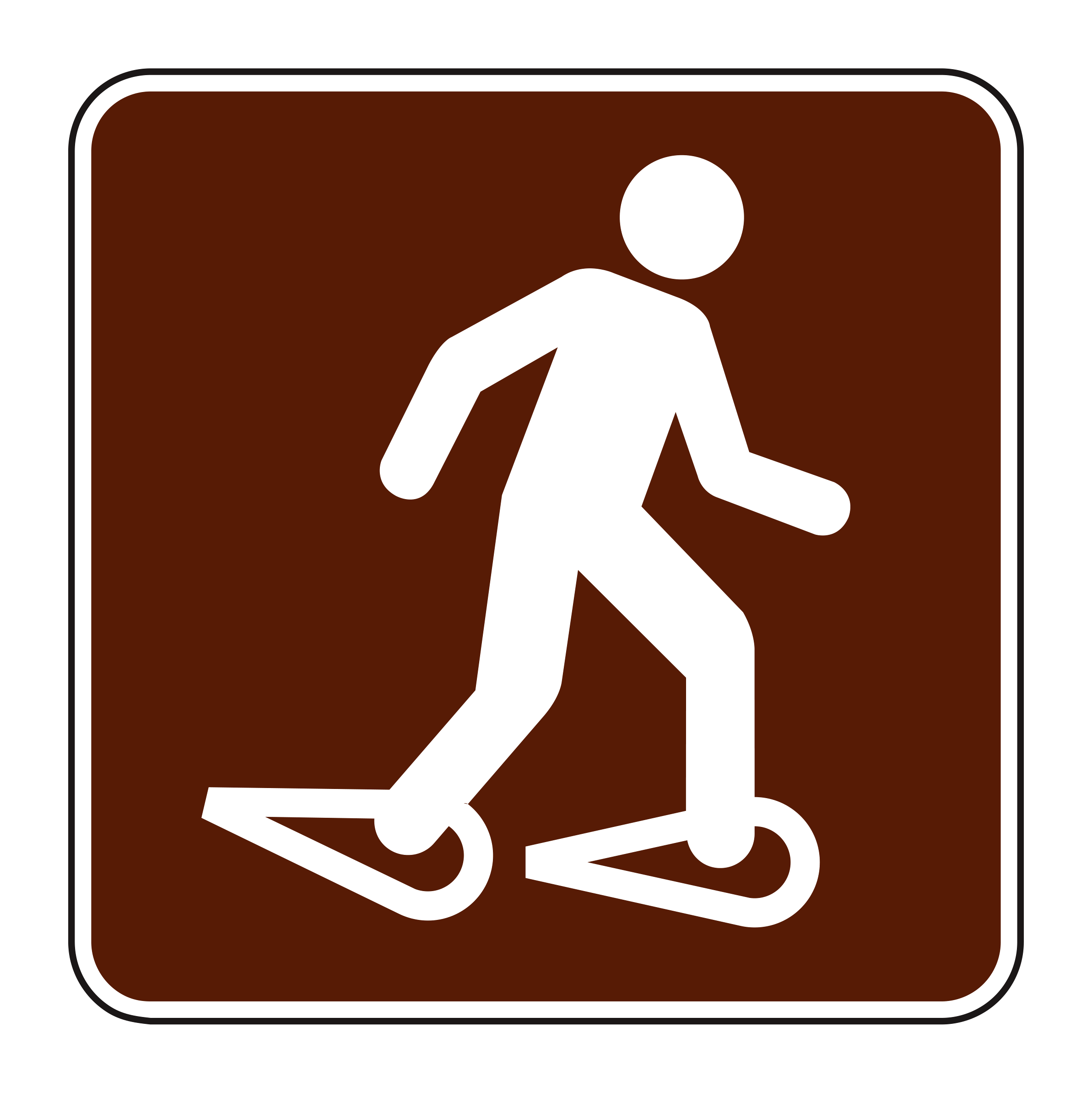 RS-078 Recreational & Cultural Interest Sign — official FHWA layout