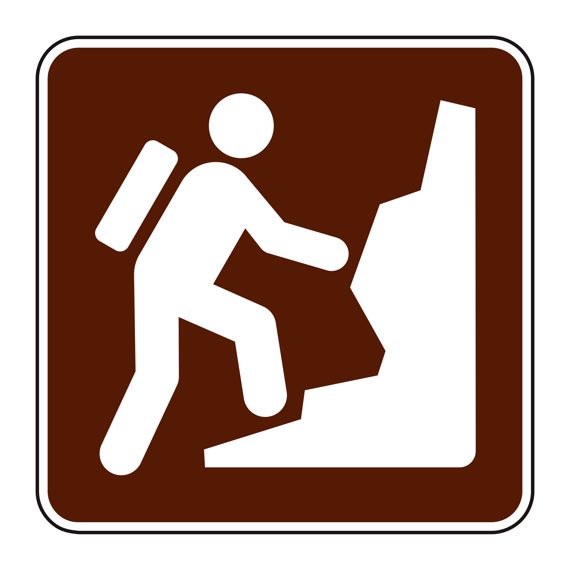 RS-082 Recreational & Cultural Interest Sign — official FHWA layout