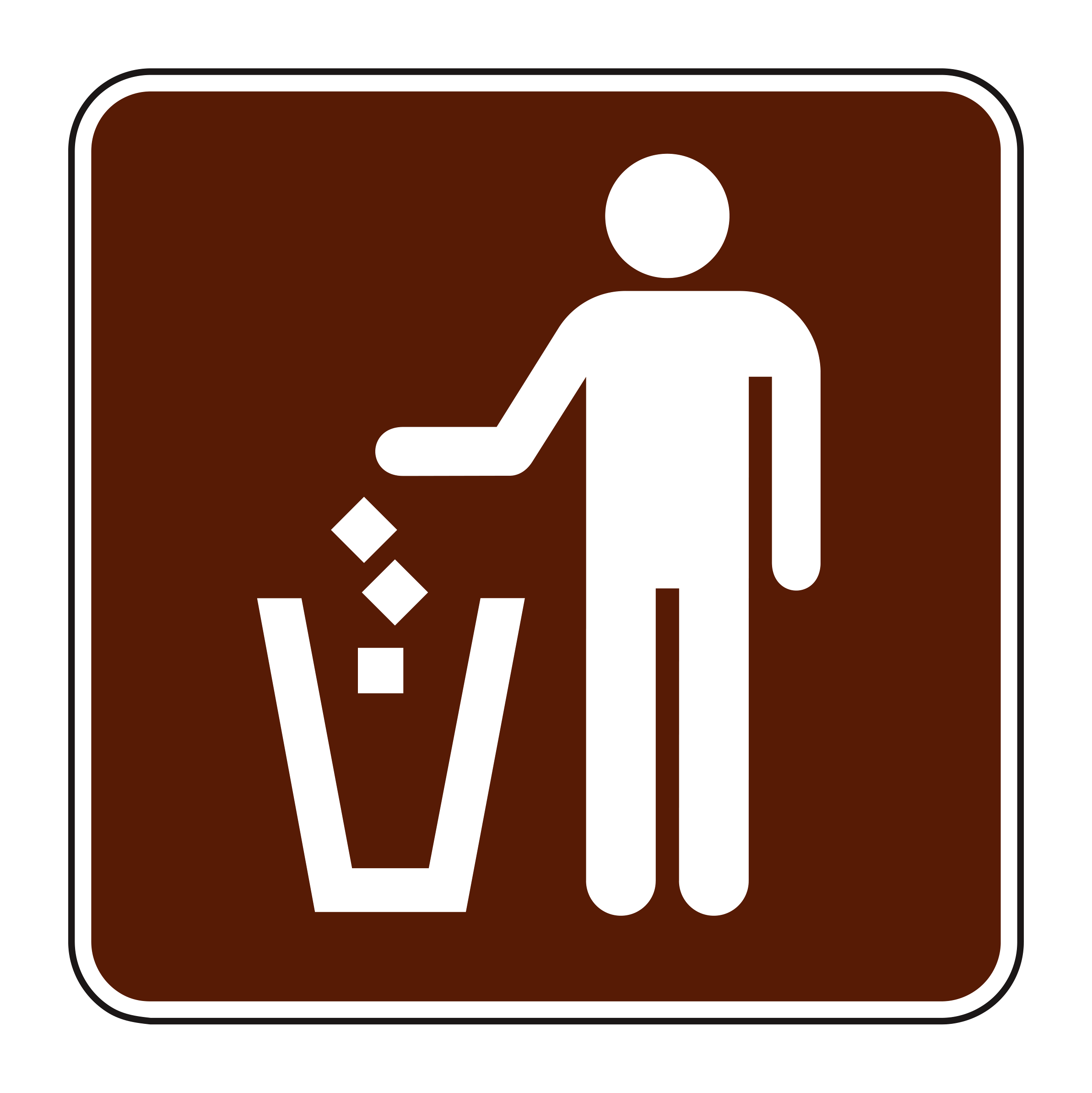 RS-086 Recreational & Cultural Interest Sign — official FHWA layout