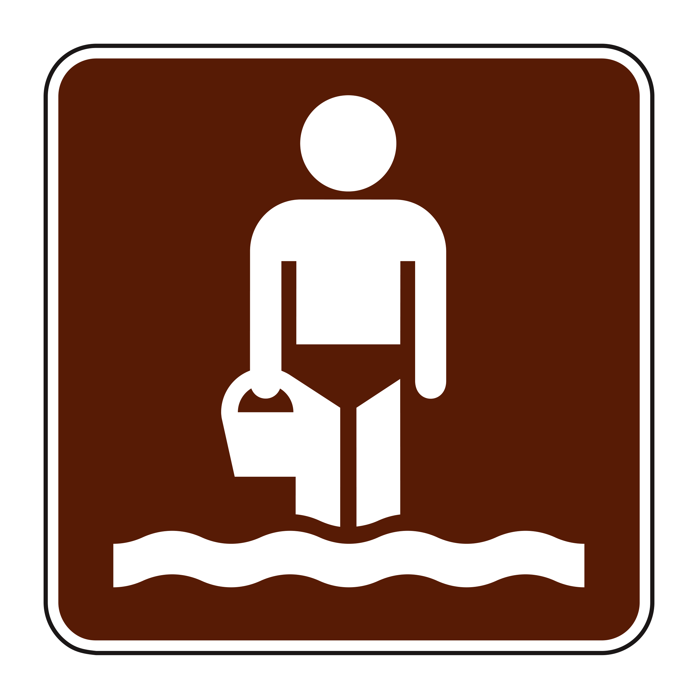 RS-088 Recreational & Cultural Interest Sign — official FHWA layout