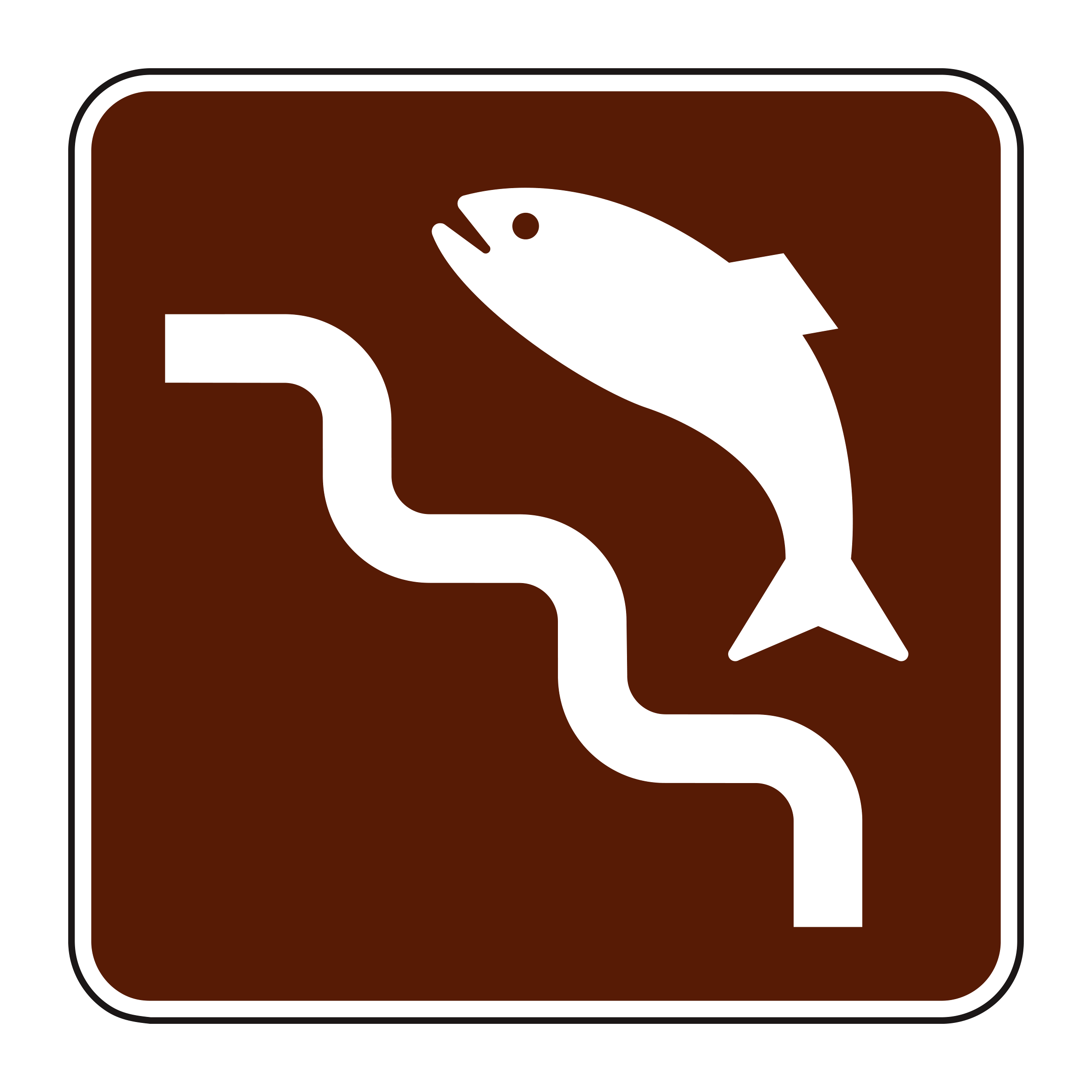 RS-089 Recreational & Cultural Interest Sign — official FHWA layout