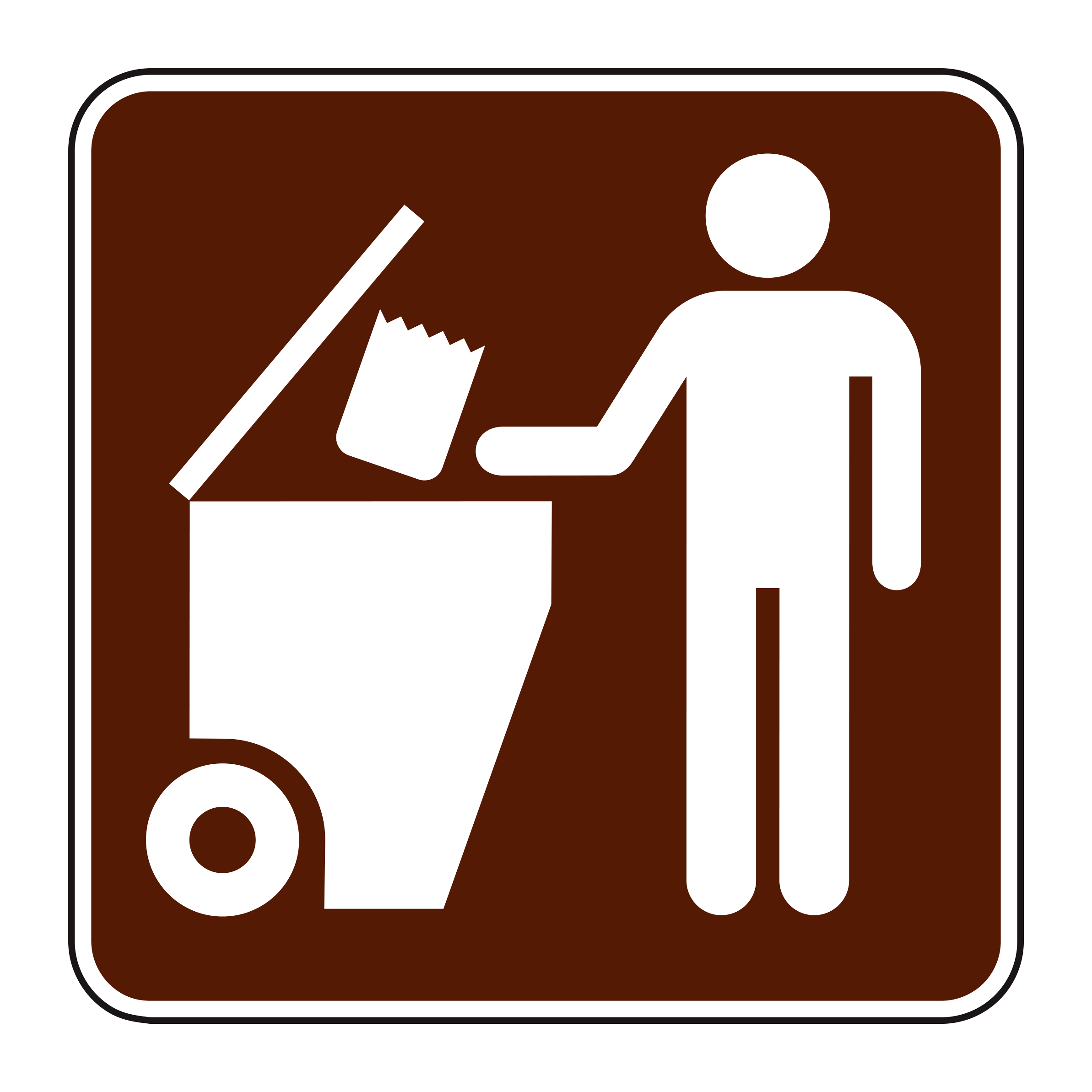 RS-091 Recreational & Cultural Interest Sign — official FHWA layout
