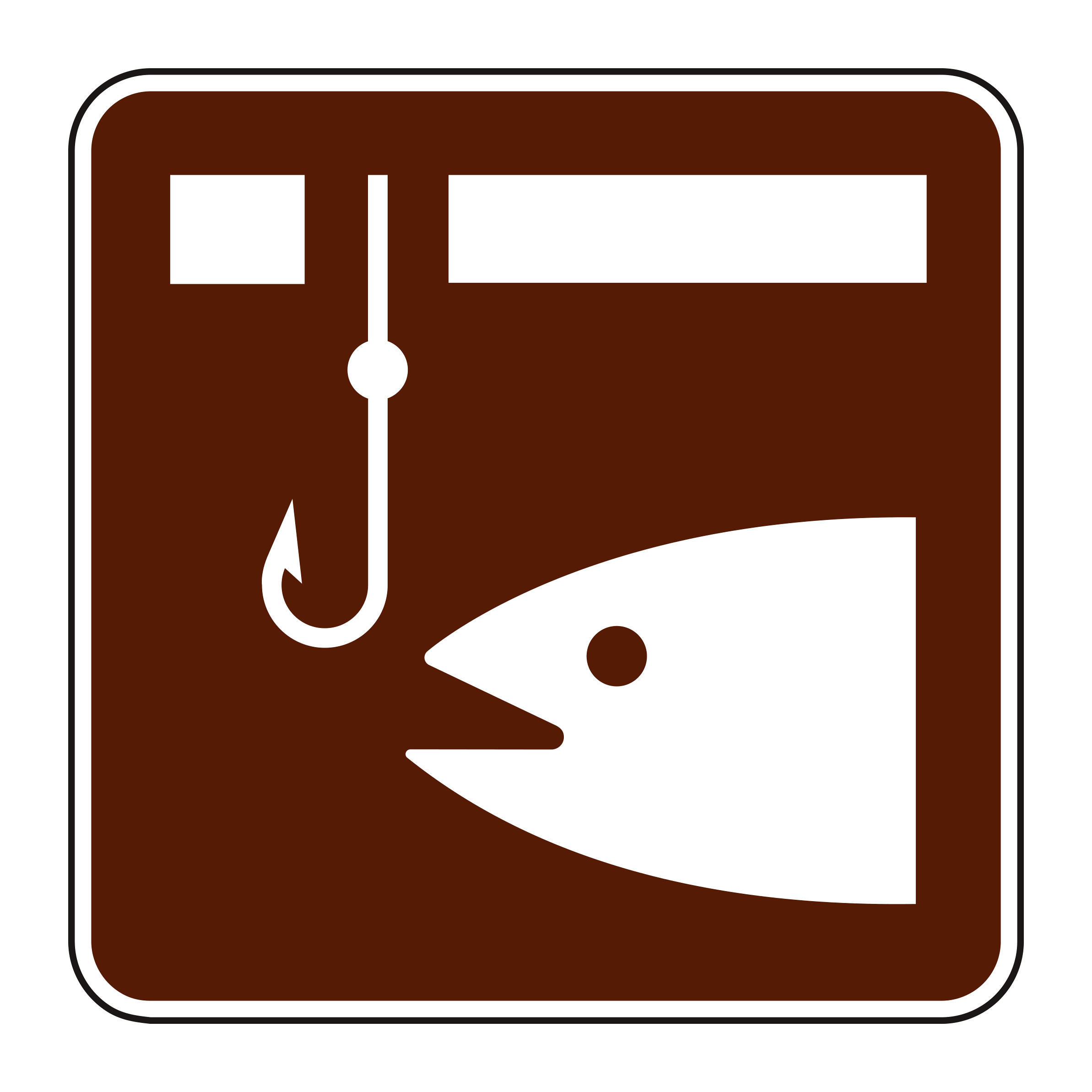 RS-092 Recreational & Cultural Interest Sign — official FHWA layout