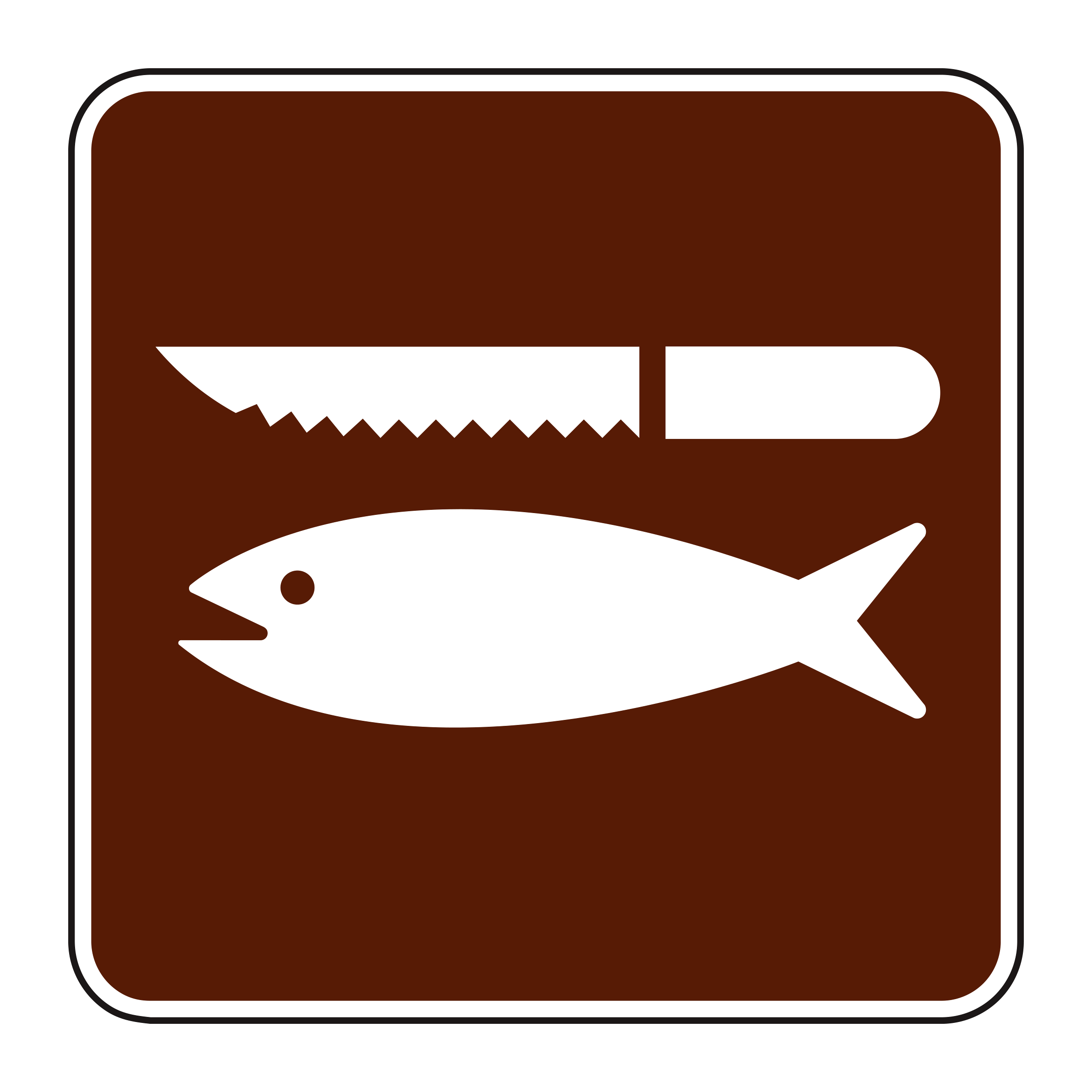 RS-093 Recreational & Cultural Interest Sign — official FHWA layout
