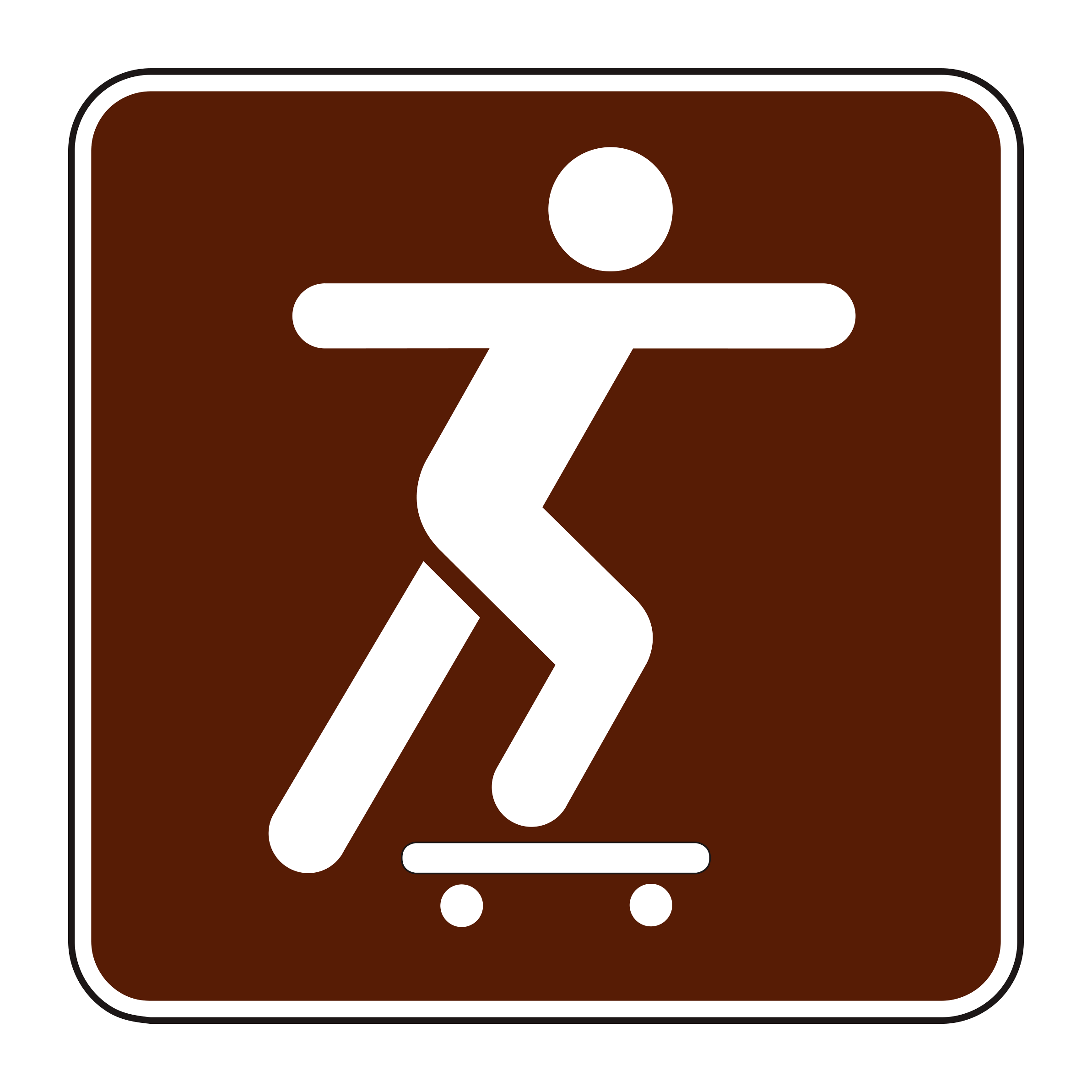 RS-098 Recreational & Cultural Interest Sign — official FHWA layout