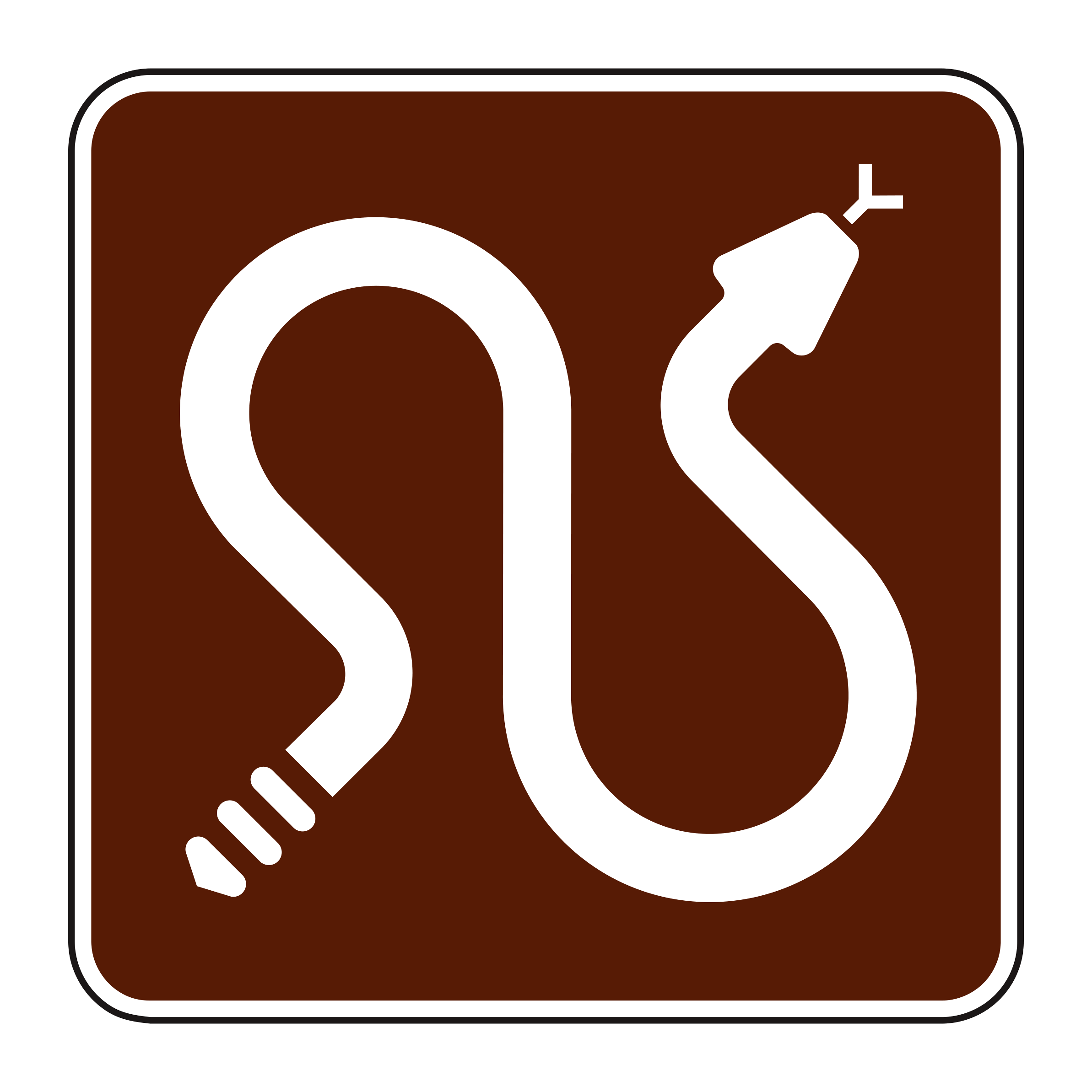 RS-099 Recreational & Cultural Interest Sign — official FHWA layout