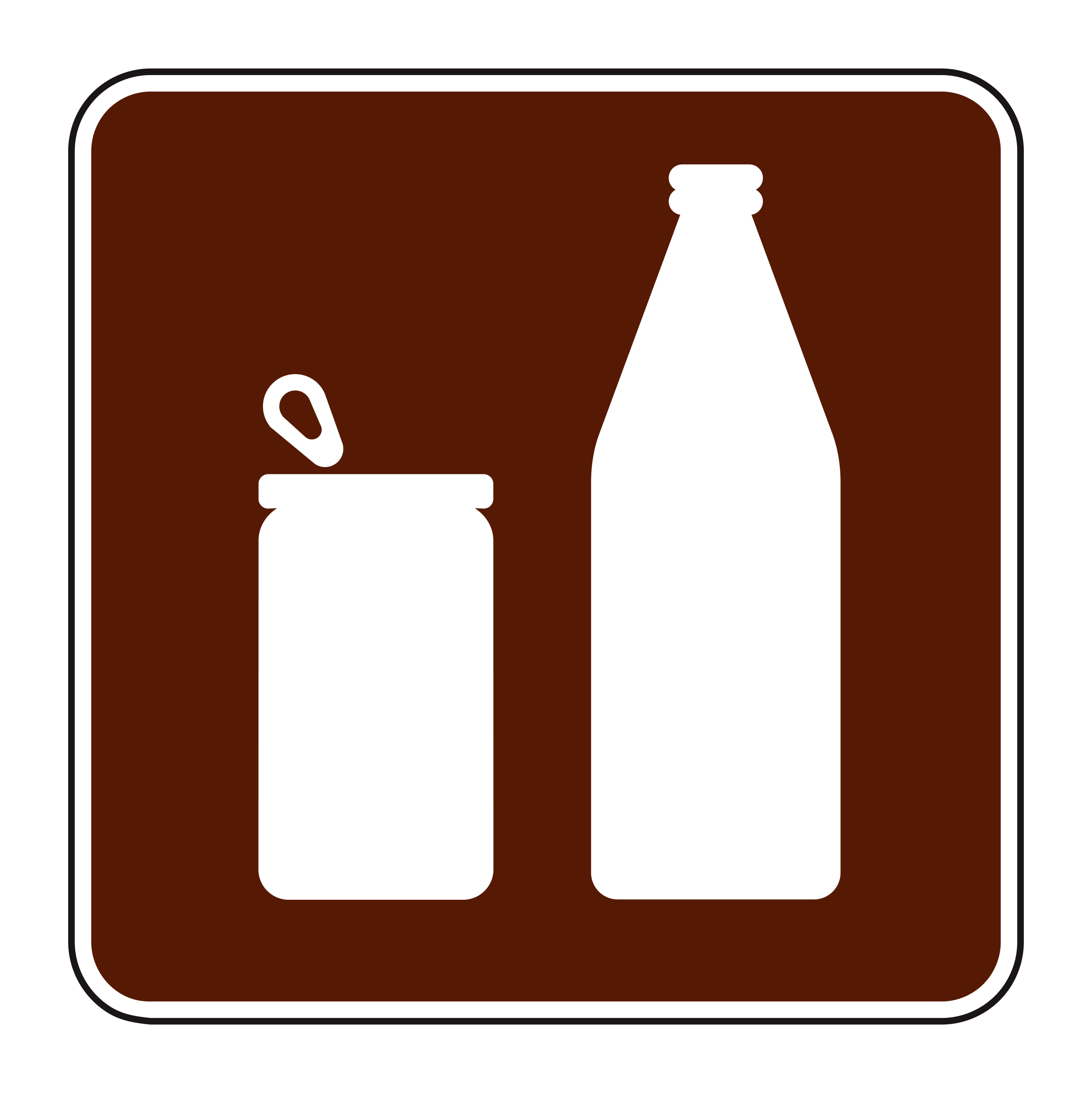 RS-101 Recreational & Cultural Interest Sign — official FHWA layout