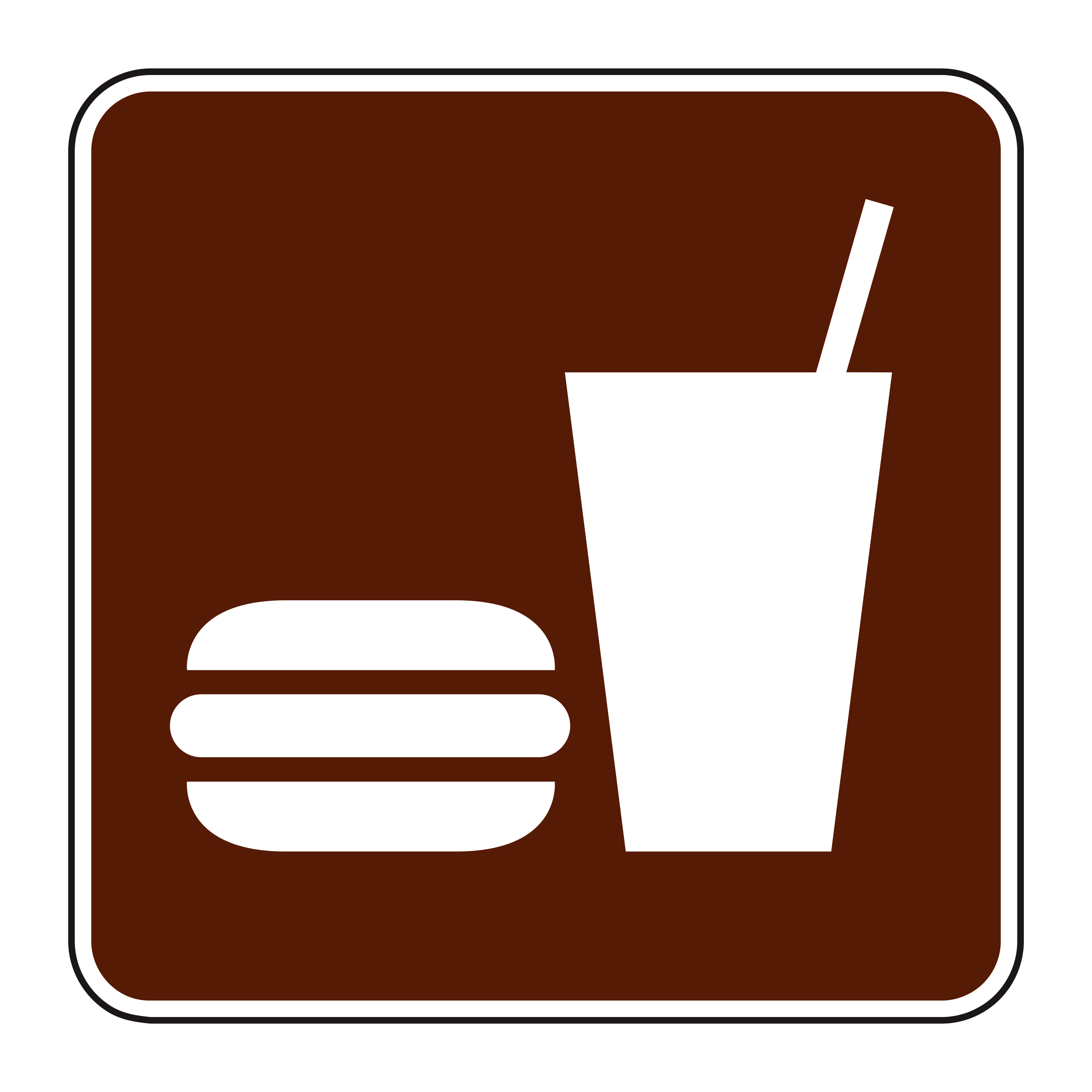 RS-102 Recreational & Cultural Interest Sign — official FHWA layout