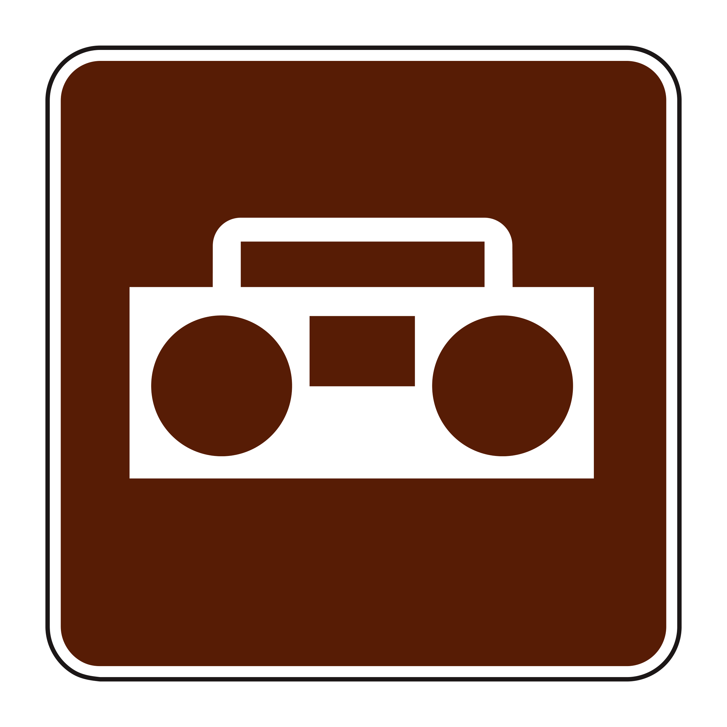 RS-103 Recreational & Cultural Interest Sign — official FHWA layout