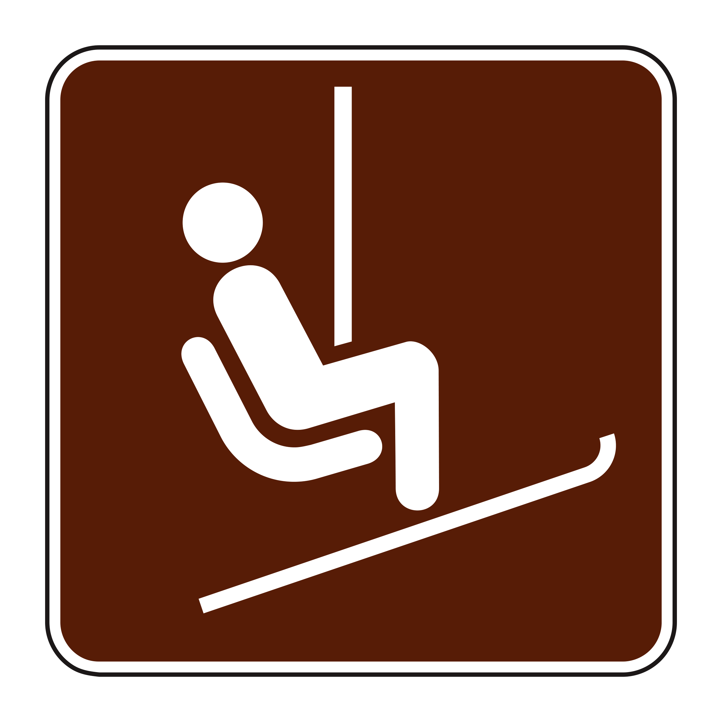 RS-105 Recreational & Cultural Interest Sign — official FHWA layout