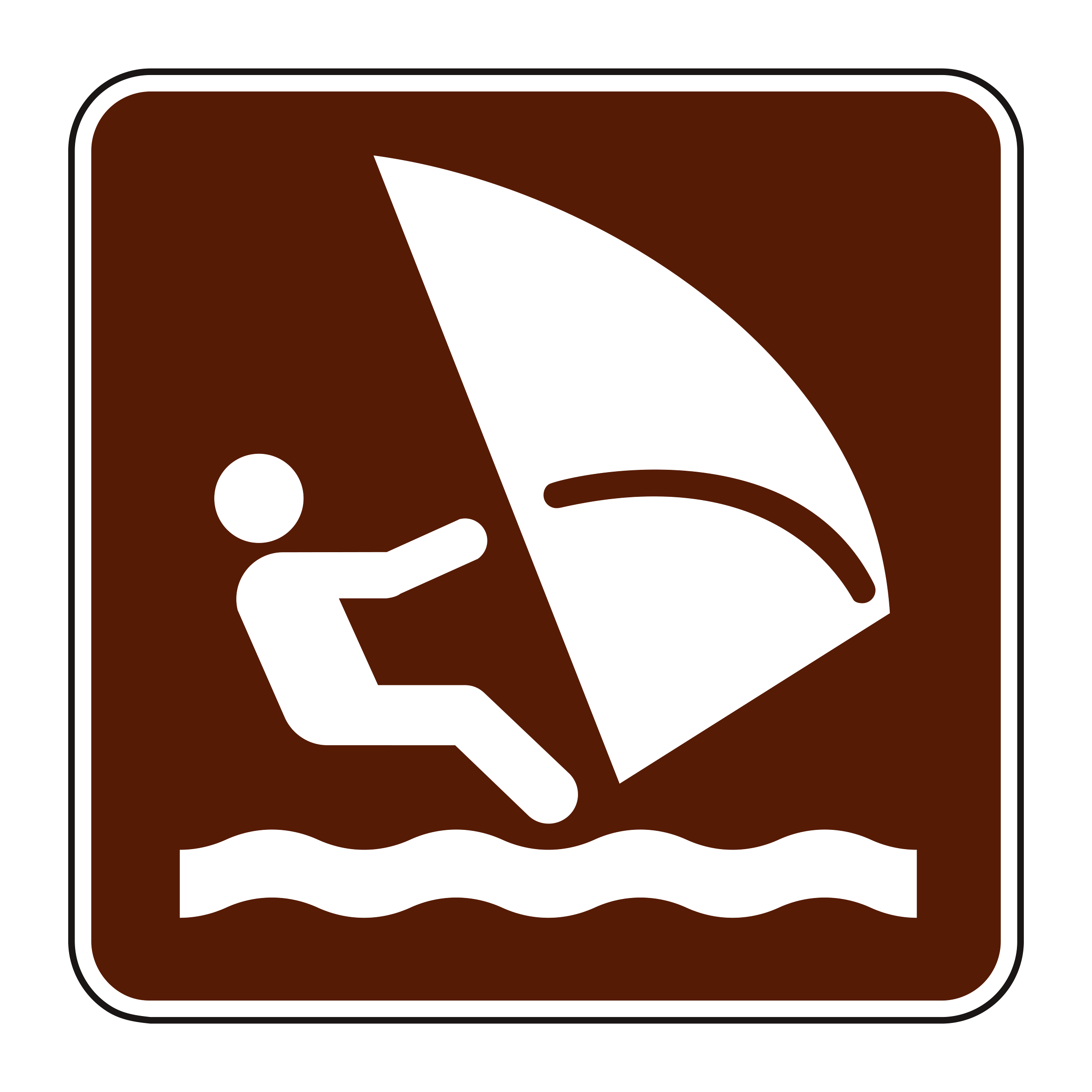 RS-108 Recreational & Cultural Interest Sign — official FHWA layout