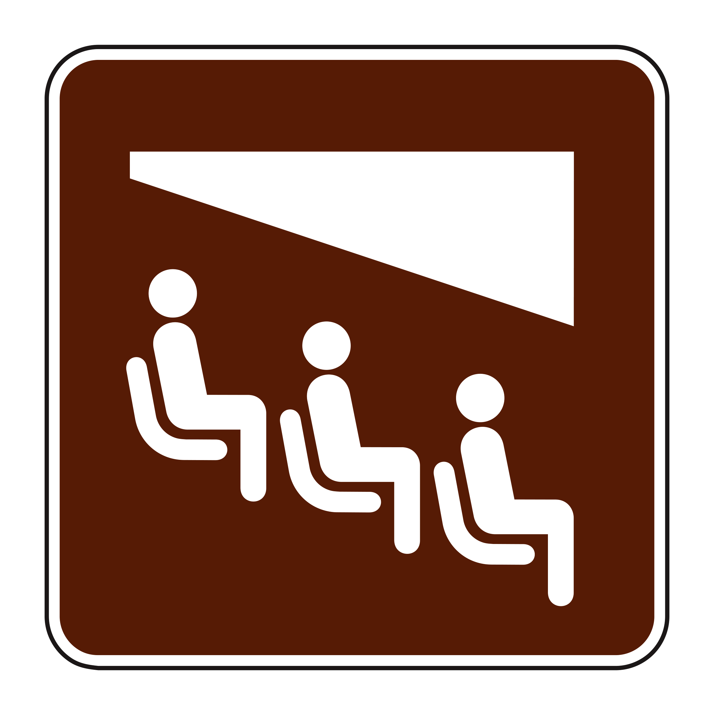 RS-109 Recreational & Cultural Interest Sign — official FHWA layout