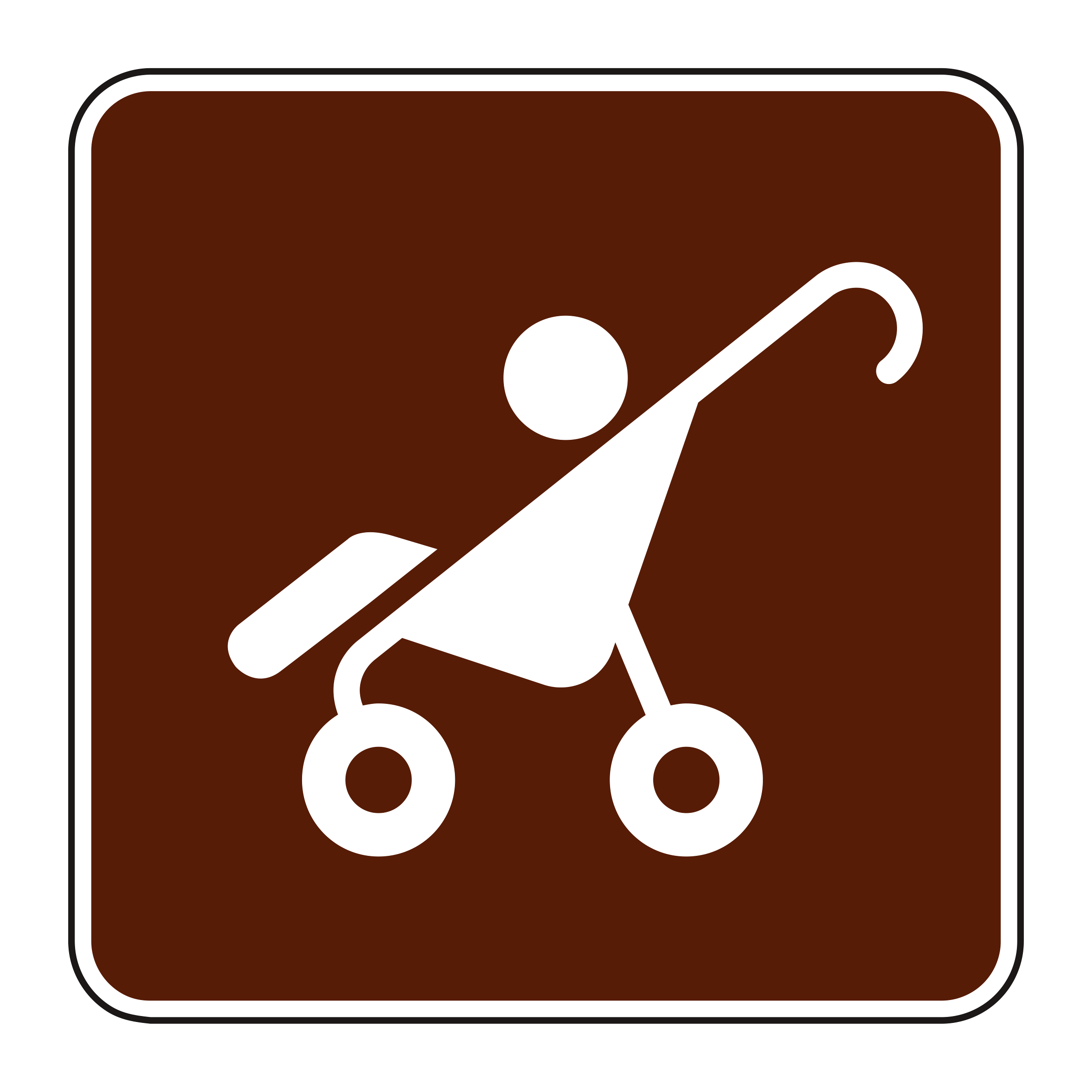 RS-111 Recreational & Cultural Interest Sign — official FHWA layout