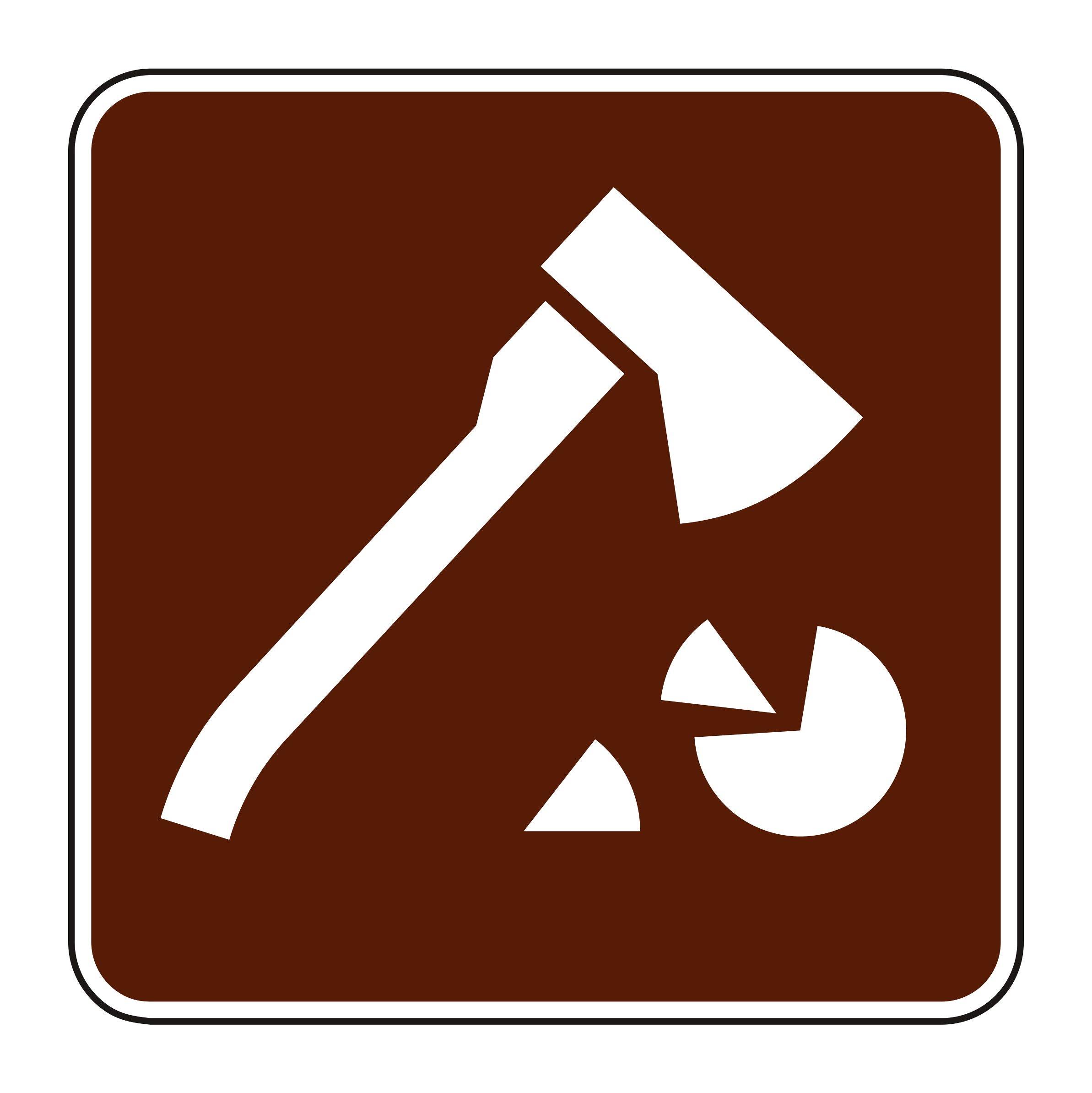 RS-112 Recreational & Cultural Interest Sign — official FHWA layout