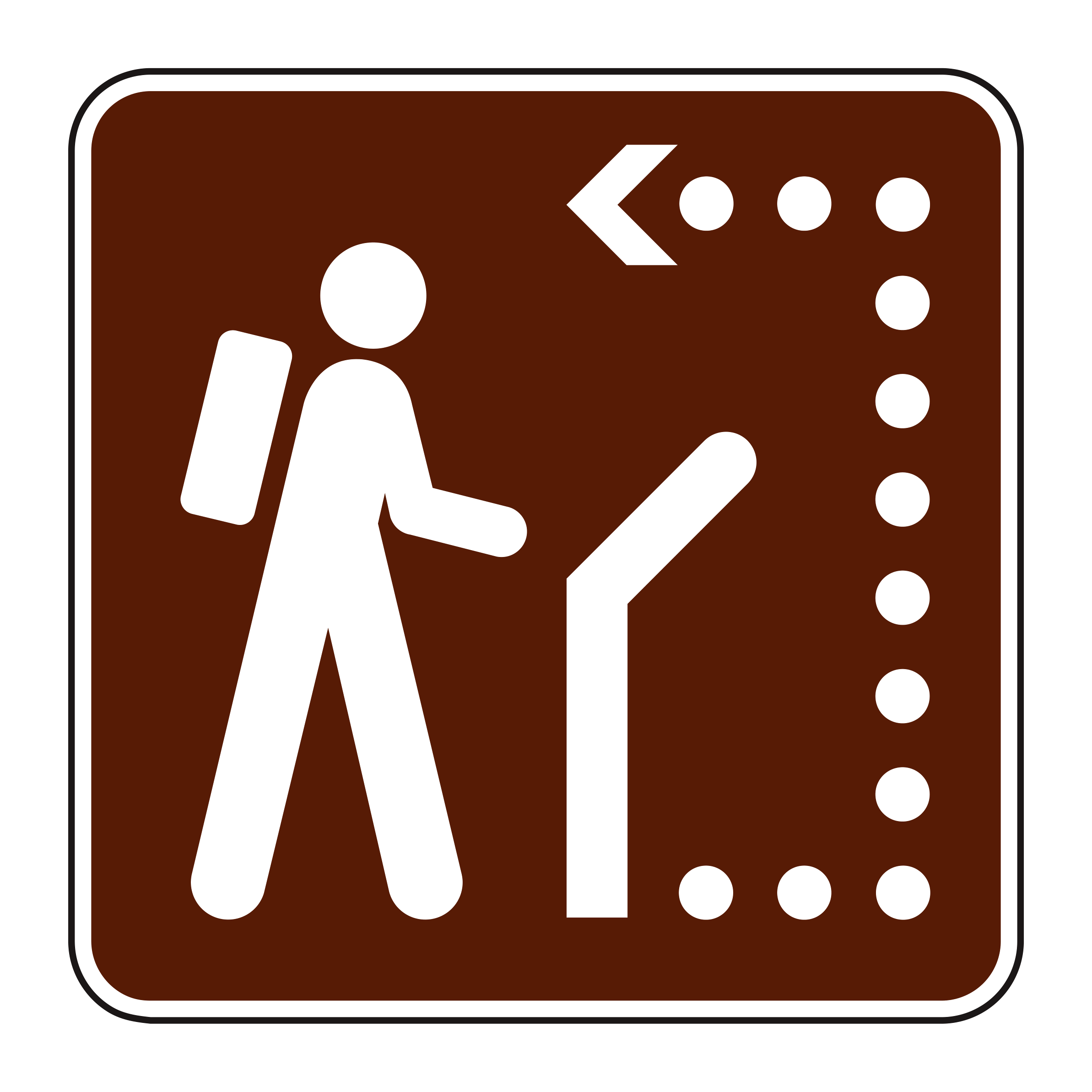 RS-114 Recreational & Cultural Interest Sign — official FHWA layout