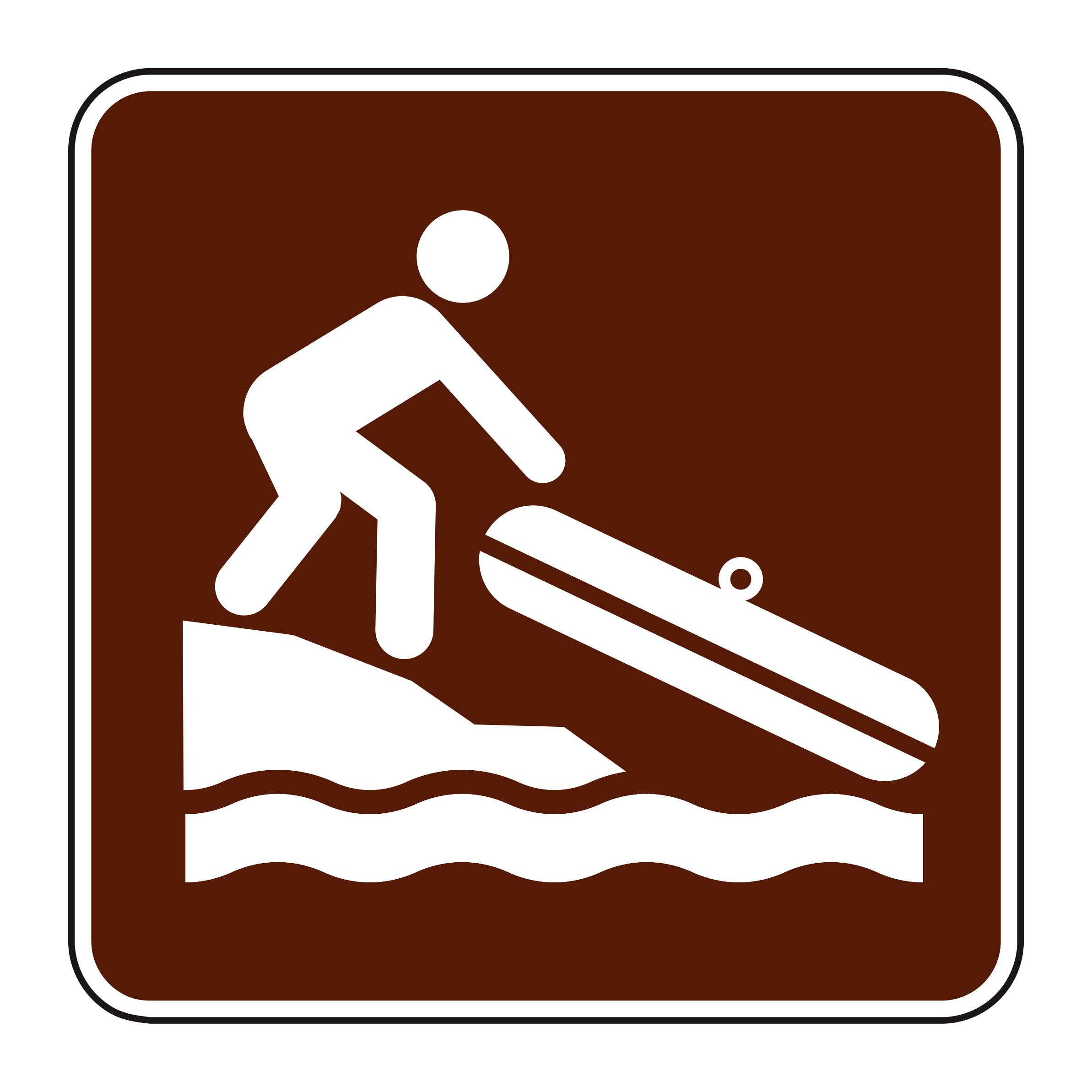 RS-117 Recreational & Cultural Interest Sign — official FHWA layout
