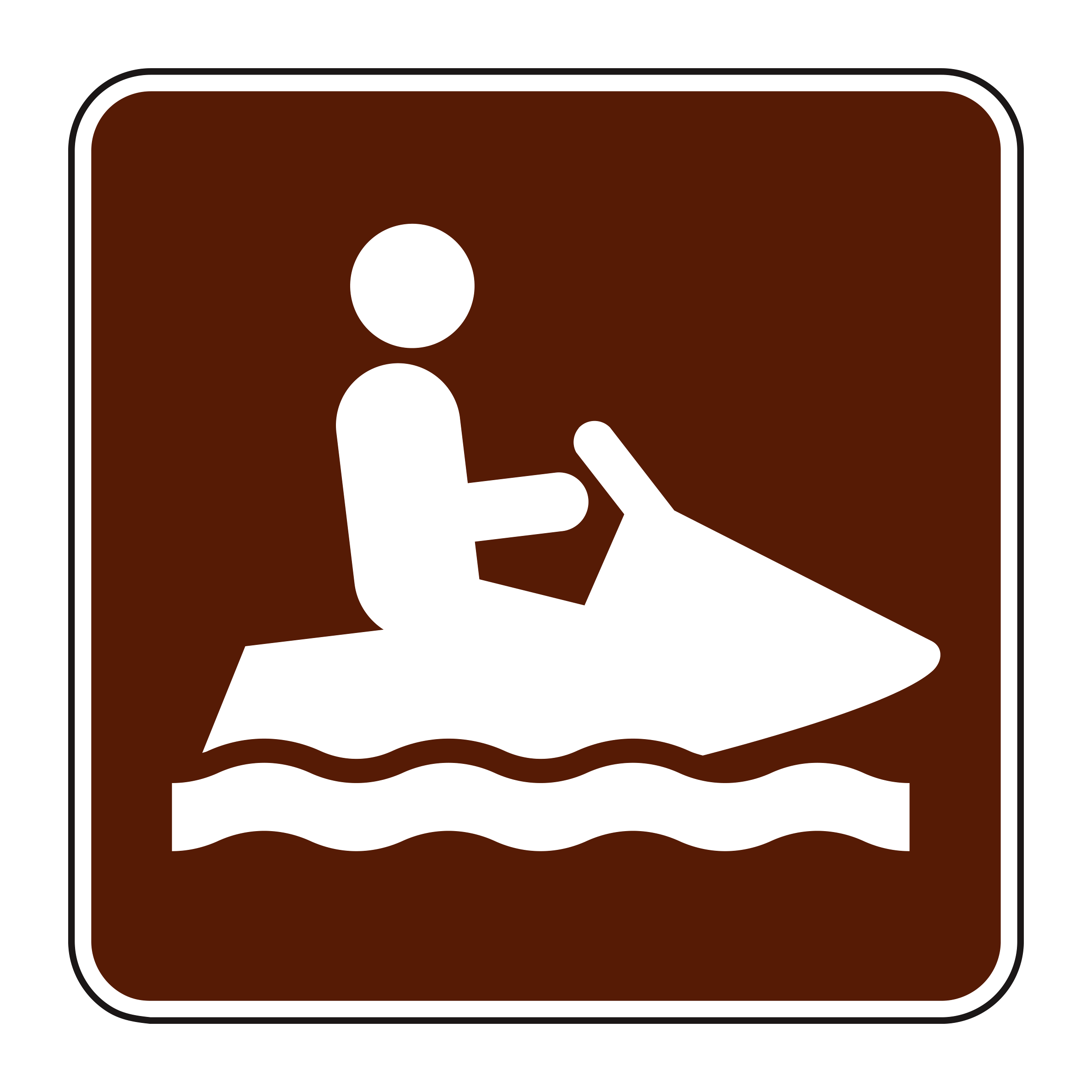 RS-121 Recreational & Cultural Interest Sign — official FHWA layout