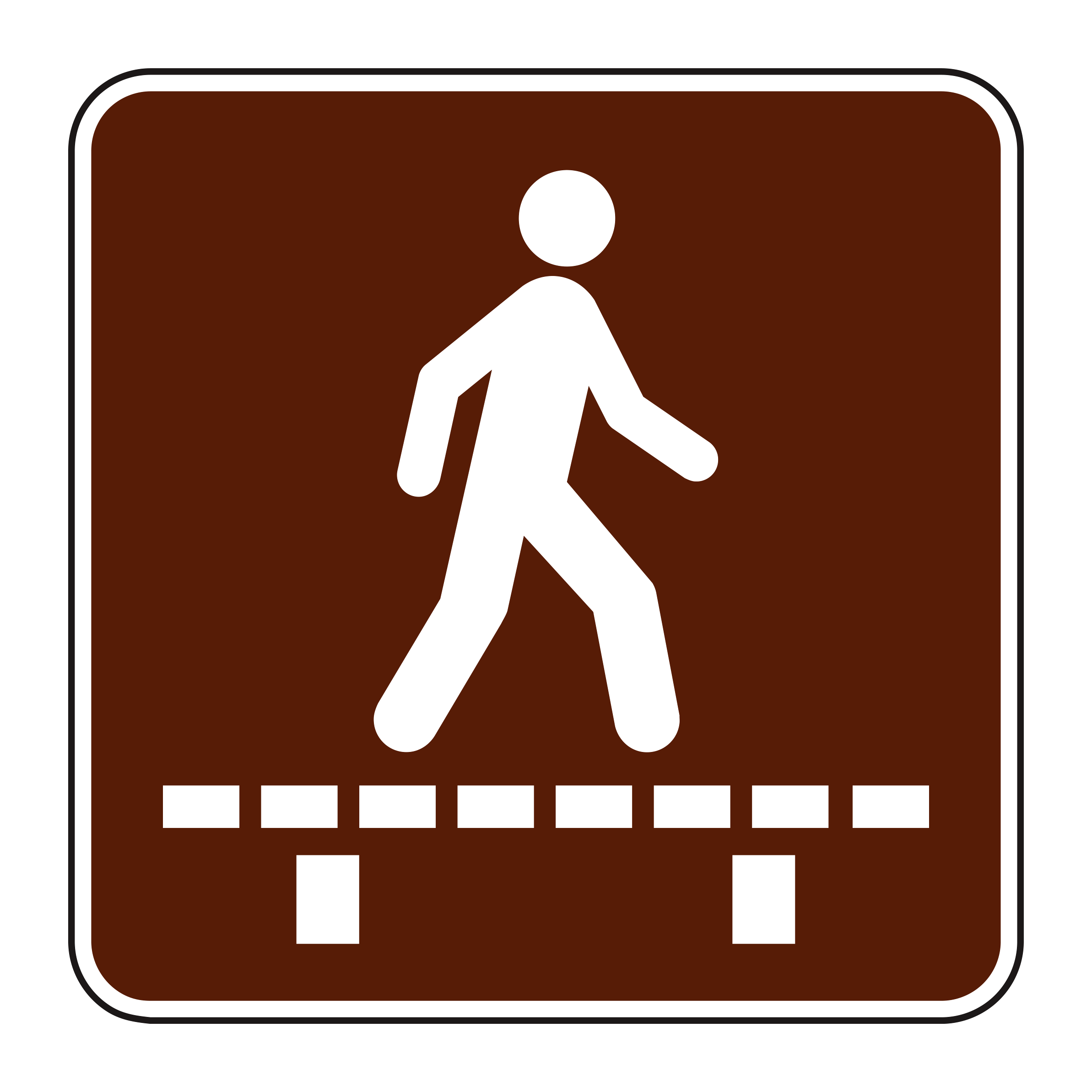 RS-122 Recreational & Cultural Interest Sign — official FHWA layout