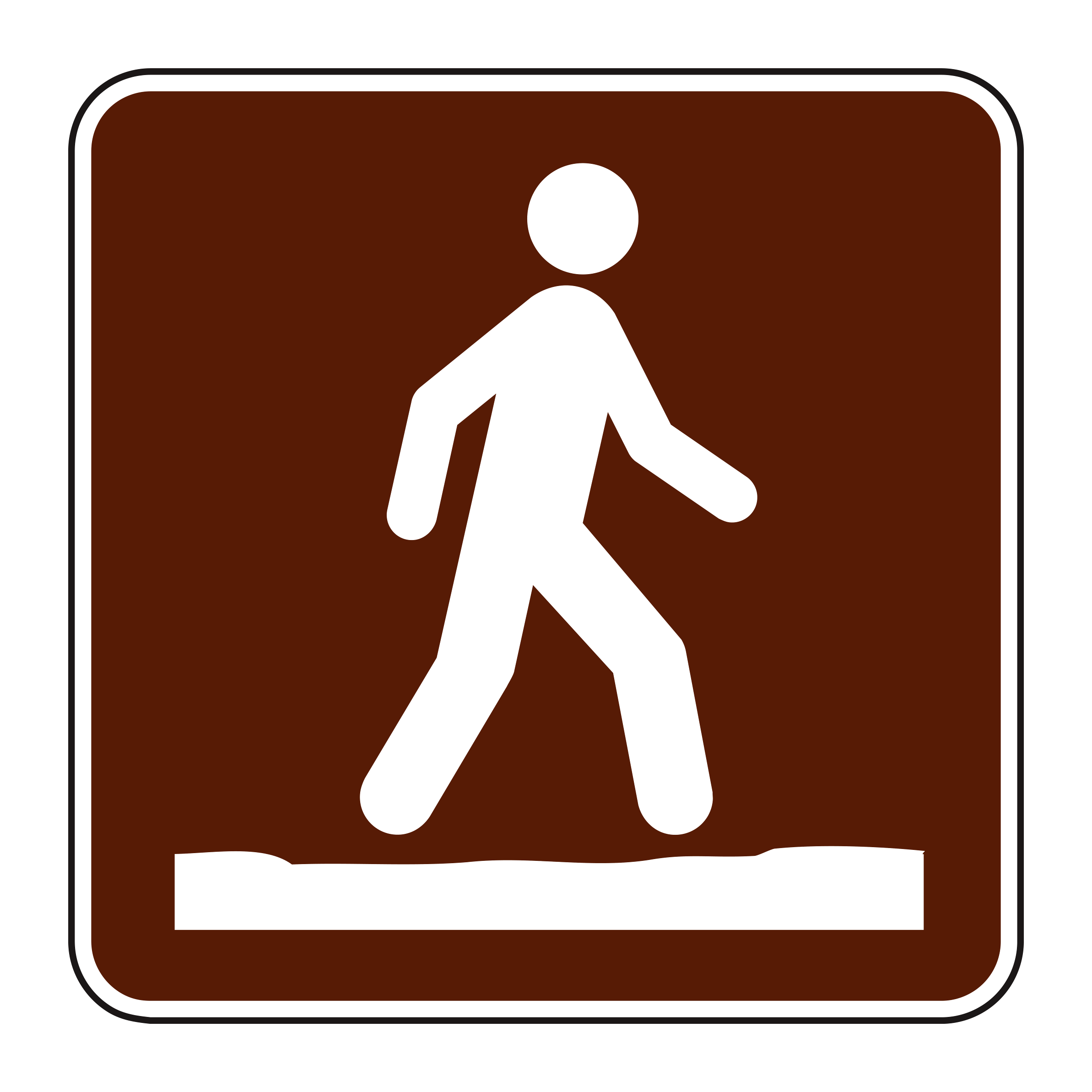 RS-123 Recreational & Cultural Interest Sign — official FHWA layout