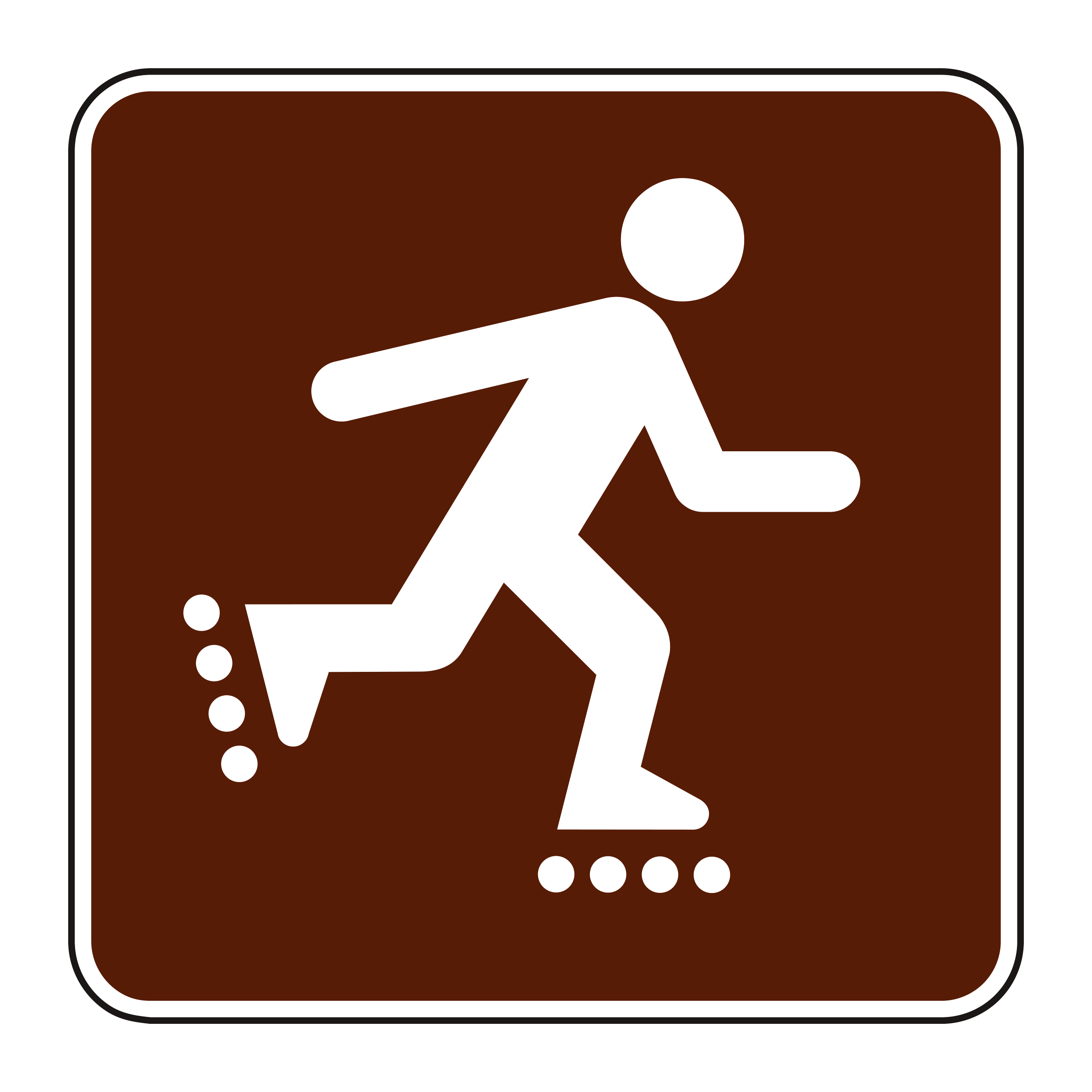 RS-125 Recreational & Cultural Interest Sign — official FHWA layout