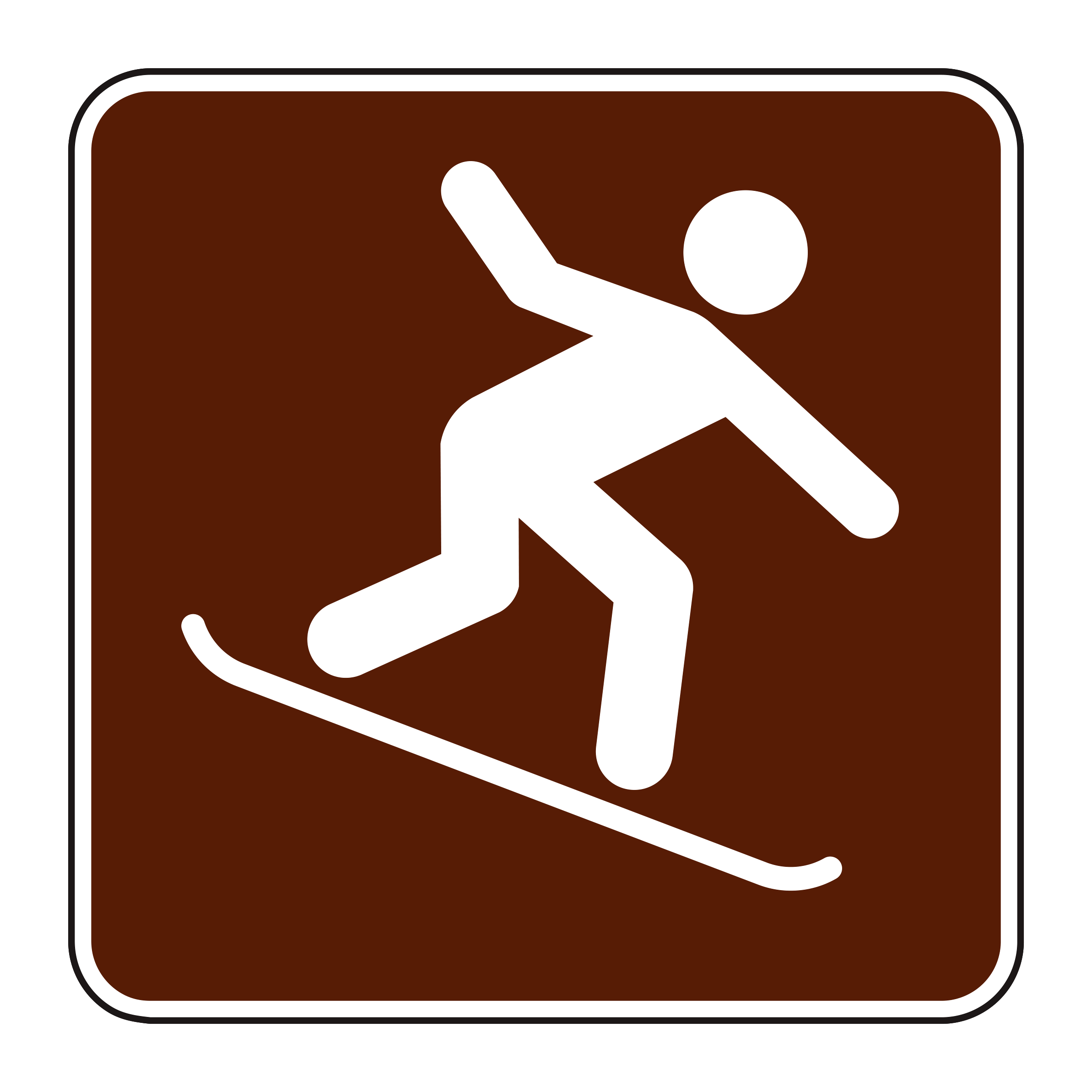 RS-127 Recreational & Cultural Interest Sign — official FHWA layout